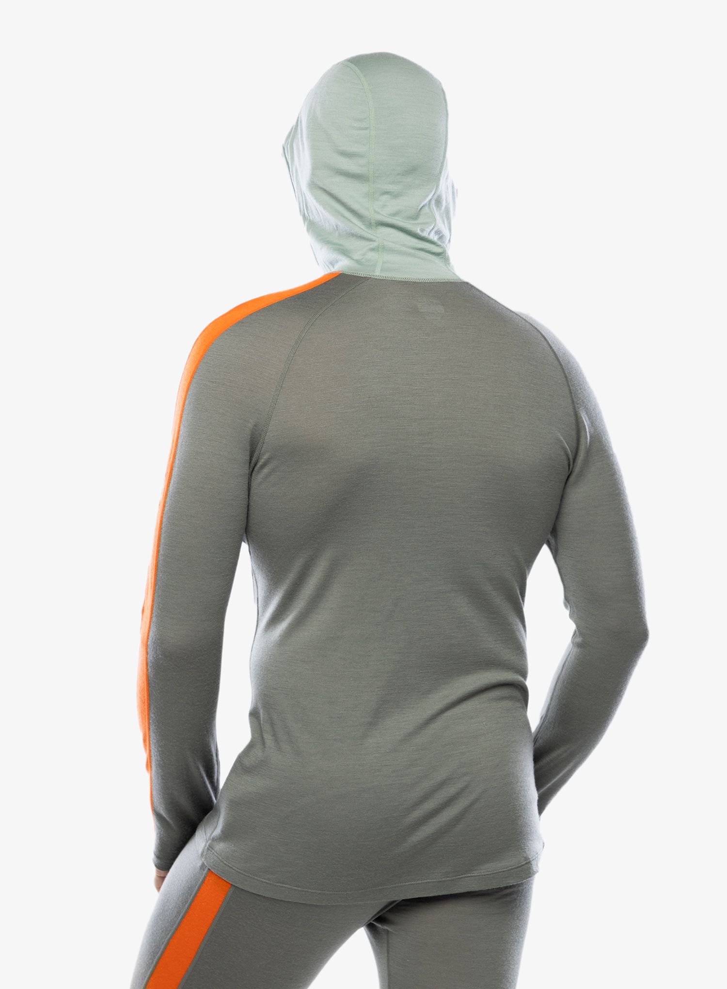 Icebreaker Merino 200 Sonebula LS Half Zip Hood Termoaktív felső - galaxy/moss/blaze/cb