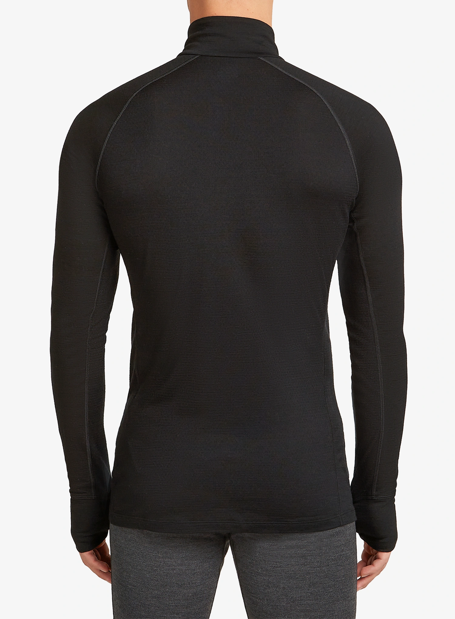Icebreaker Merino 200 ZoneKnit LS Half Zip Termoaktív felső - black
