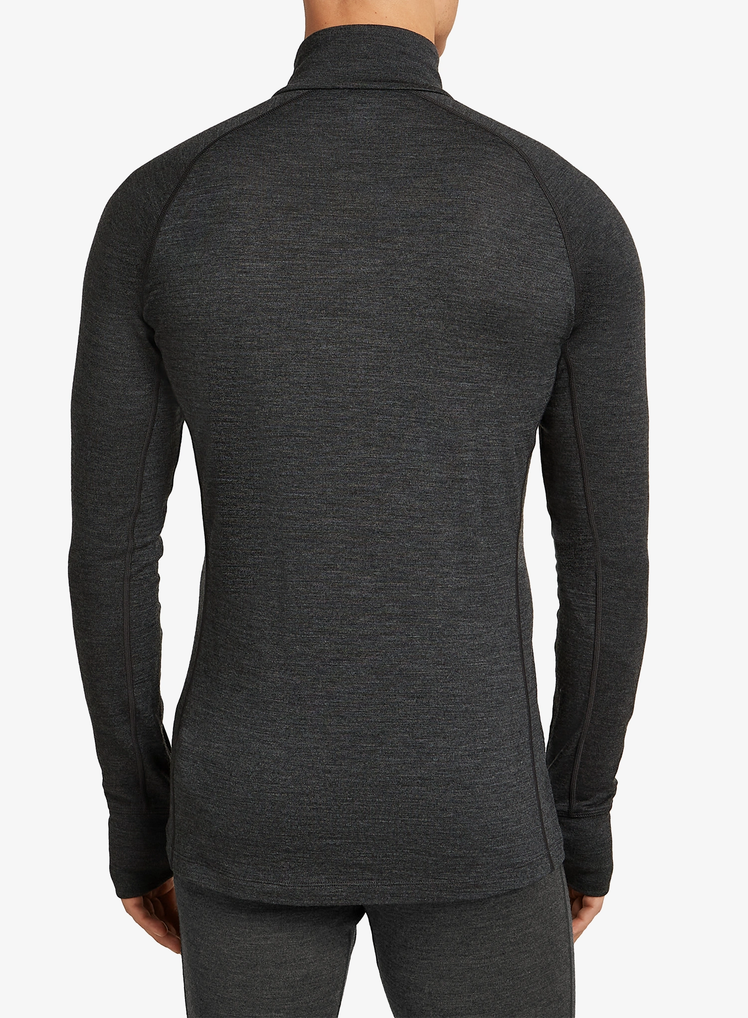 Icebreaker Merino 260 ZoneKnit LS Half Zip Termoaktív felső - jet hthr