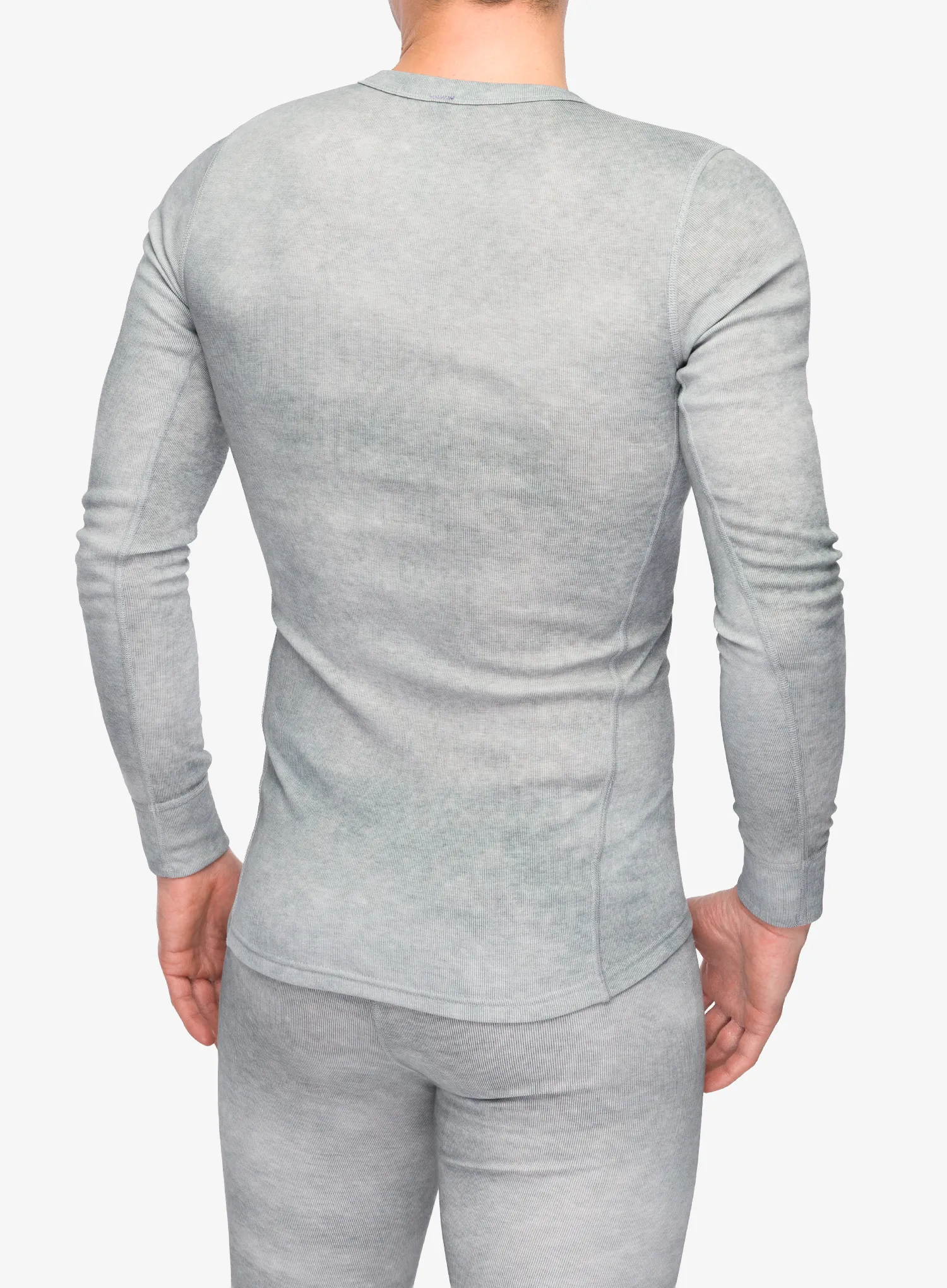 Odlo Active Warm X Pow BL Top Crew Neck L/S Termoaktív felső - silver grey