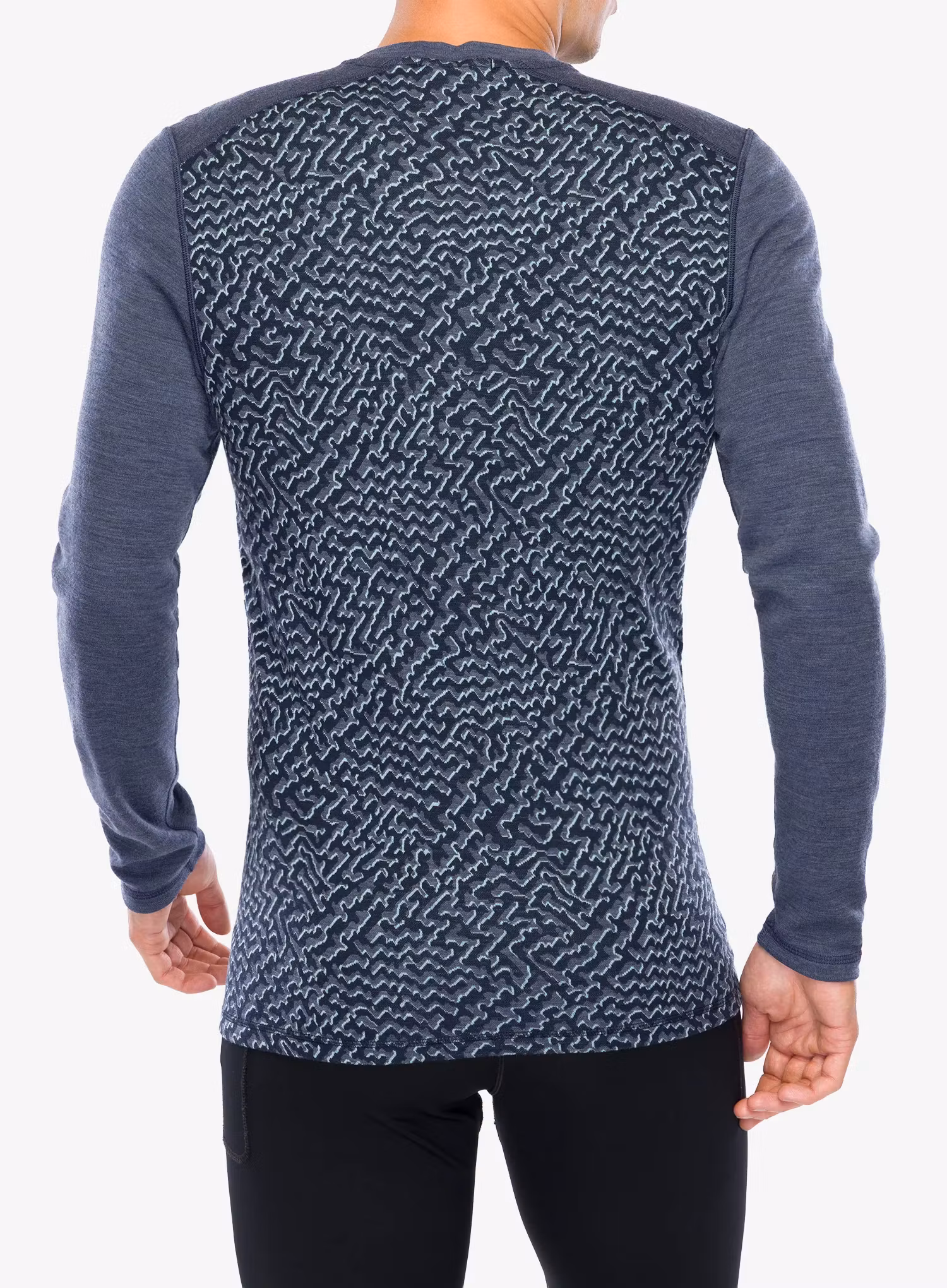 Smartwool Classic Thermal Merino Base Layer Crew Boxed Termoaktív felső - nightfall retro line