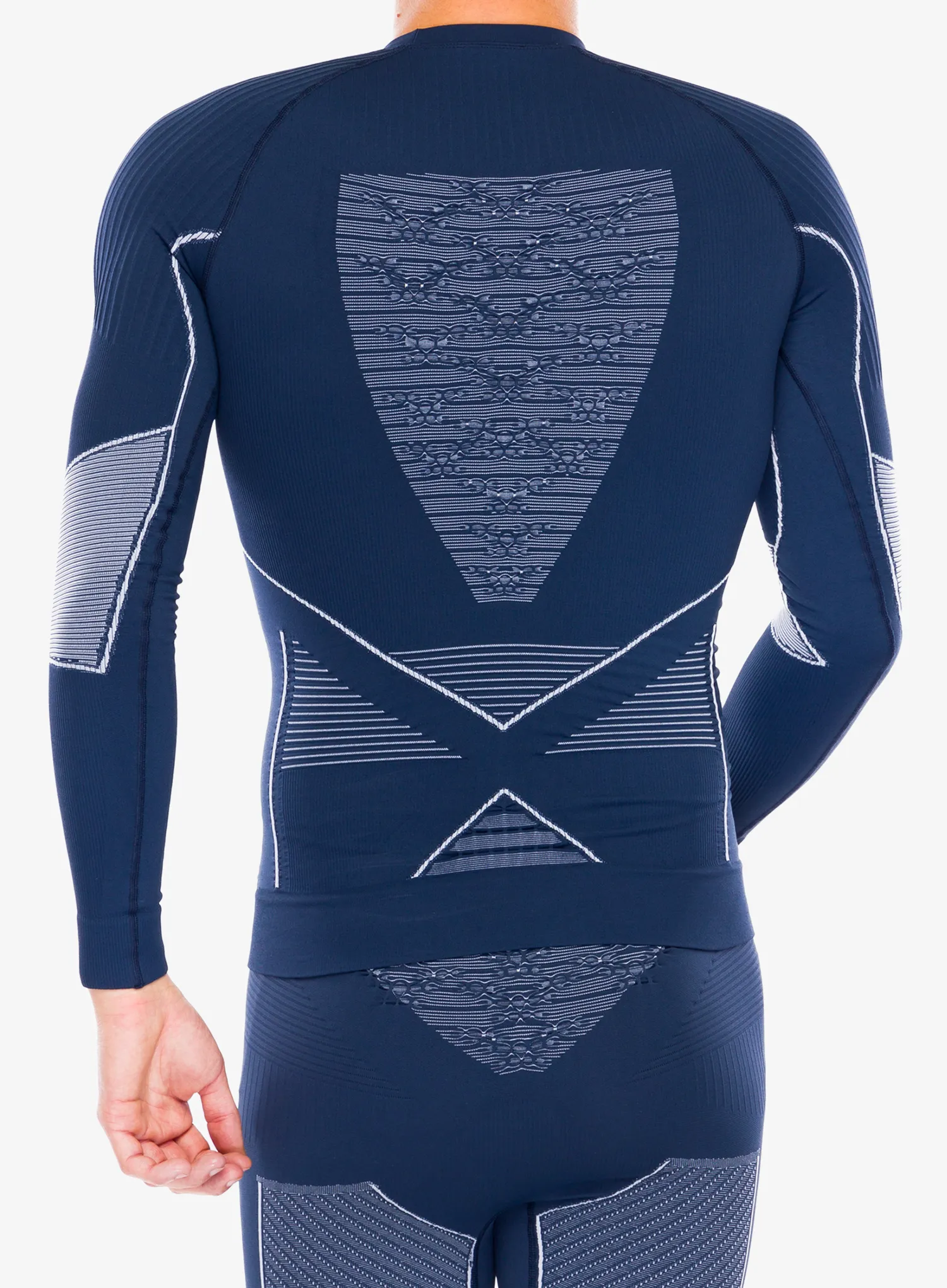 X-Bionic Energy Accumulator 4.0 Shirt Round Neck Termoaktív felső - marine/optical white