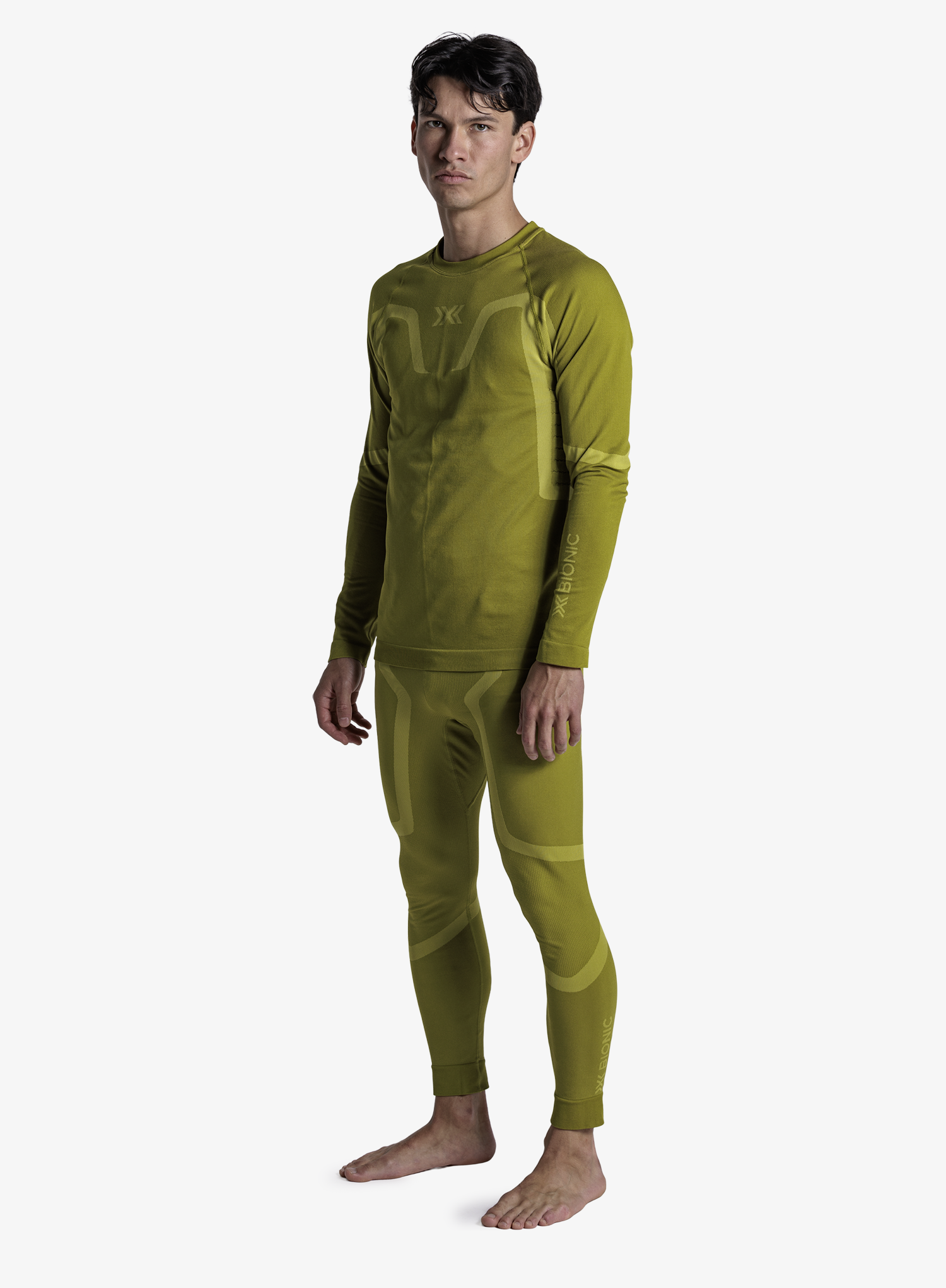 X-Bionic X-Ential Baselayer LS Termoaktív felső - moss green