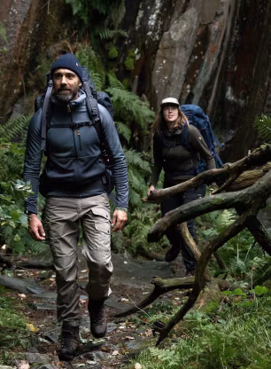 Fjallraven Abisko Trail Fleece Férfi Pulóver - indigo blue/dark navy