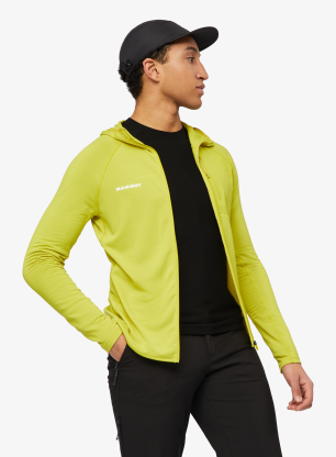 Mammut Aenergy Light ML Hooded Jacket Férfi pulóver - acacia