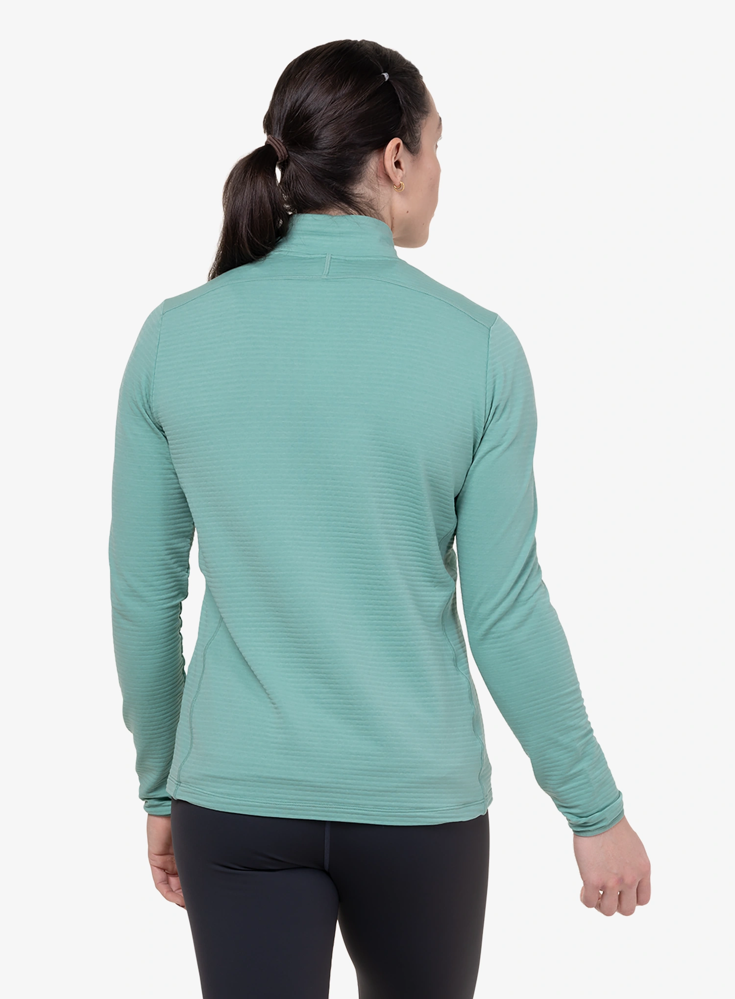 Mountain Equipment Lumiko Zip-T Női felső sziklamászáshoz - lichen green/d.teal