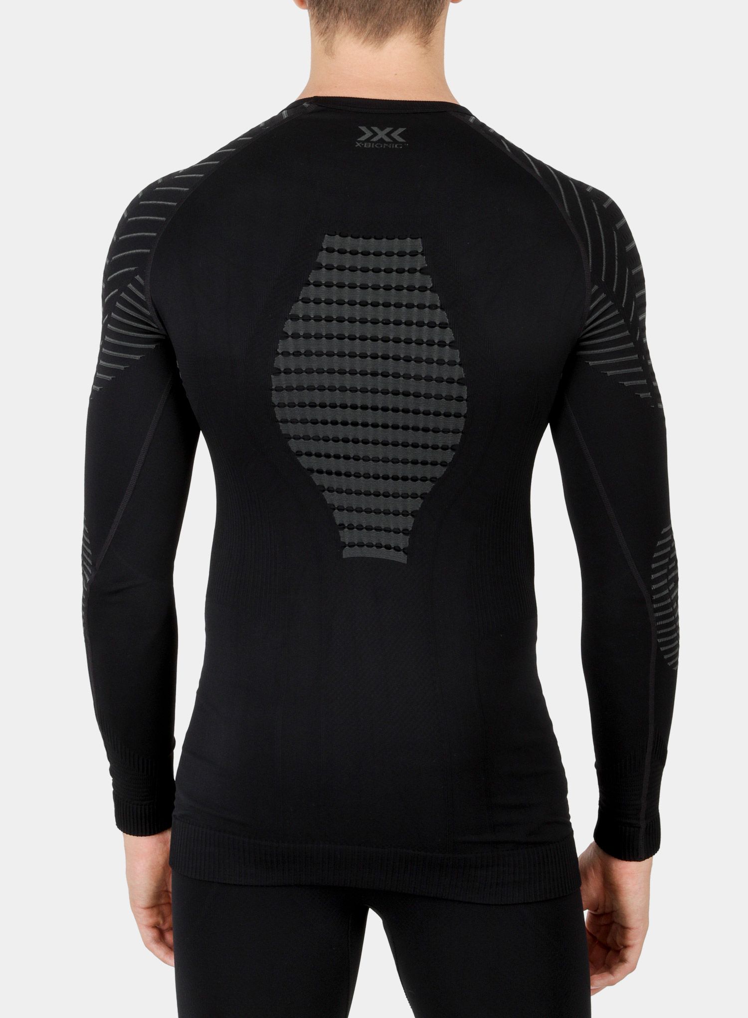 X-Bionic Invent 4.0 Shirt Round Neck SG L/S Felső - black/charcoal