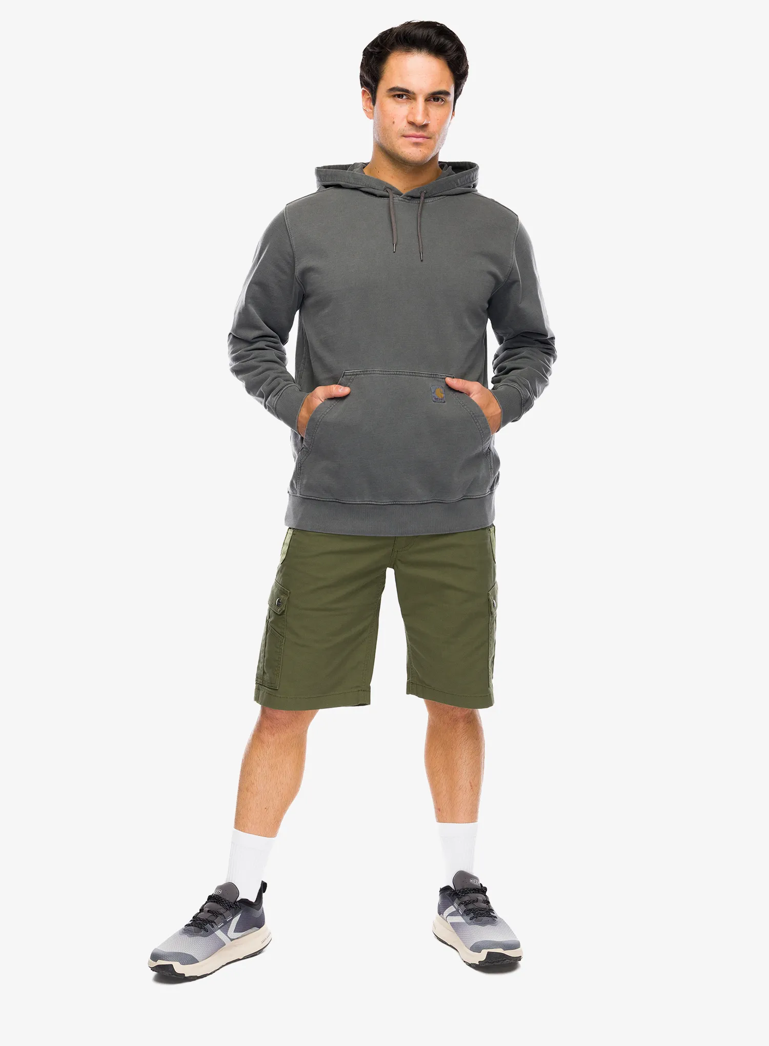 Carhartt Durham Garment Dyed Logo Sweatshirt Kapucnis felső - shadow