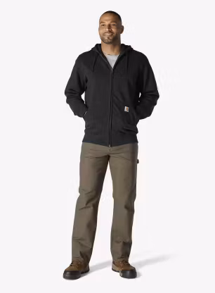 Carhartt Paxton Full-Zip Sweatshirt Kapucnis felső - black