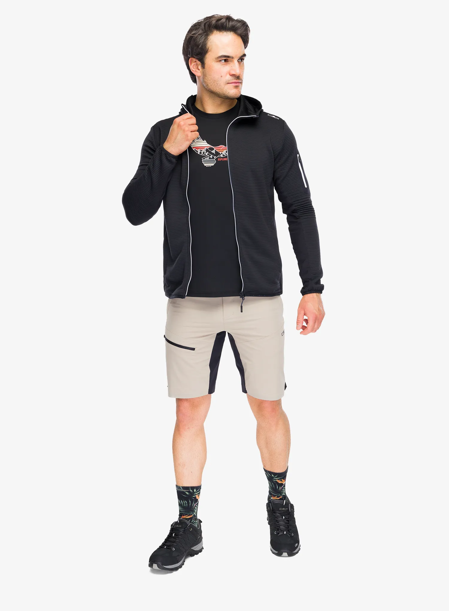 CMP Mirevo Jacket Kapucnis felső - antracite