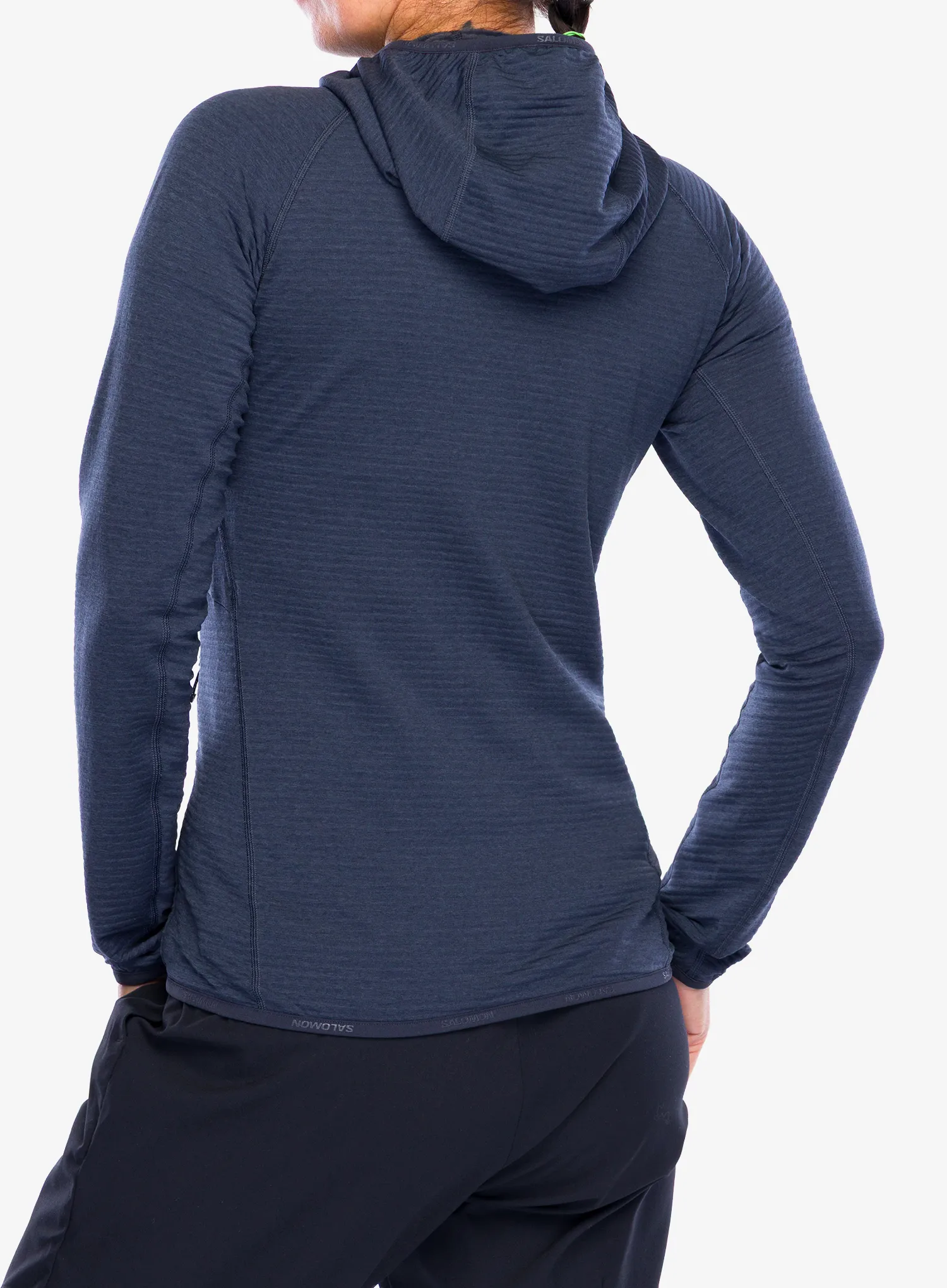 Salomon Essential Lightwarm Hoodie Női kapucnis felső - blue nights