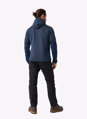 Fjallraven Ovik Fleece Hoodie Kapucnis Felső - navy