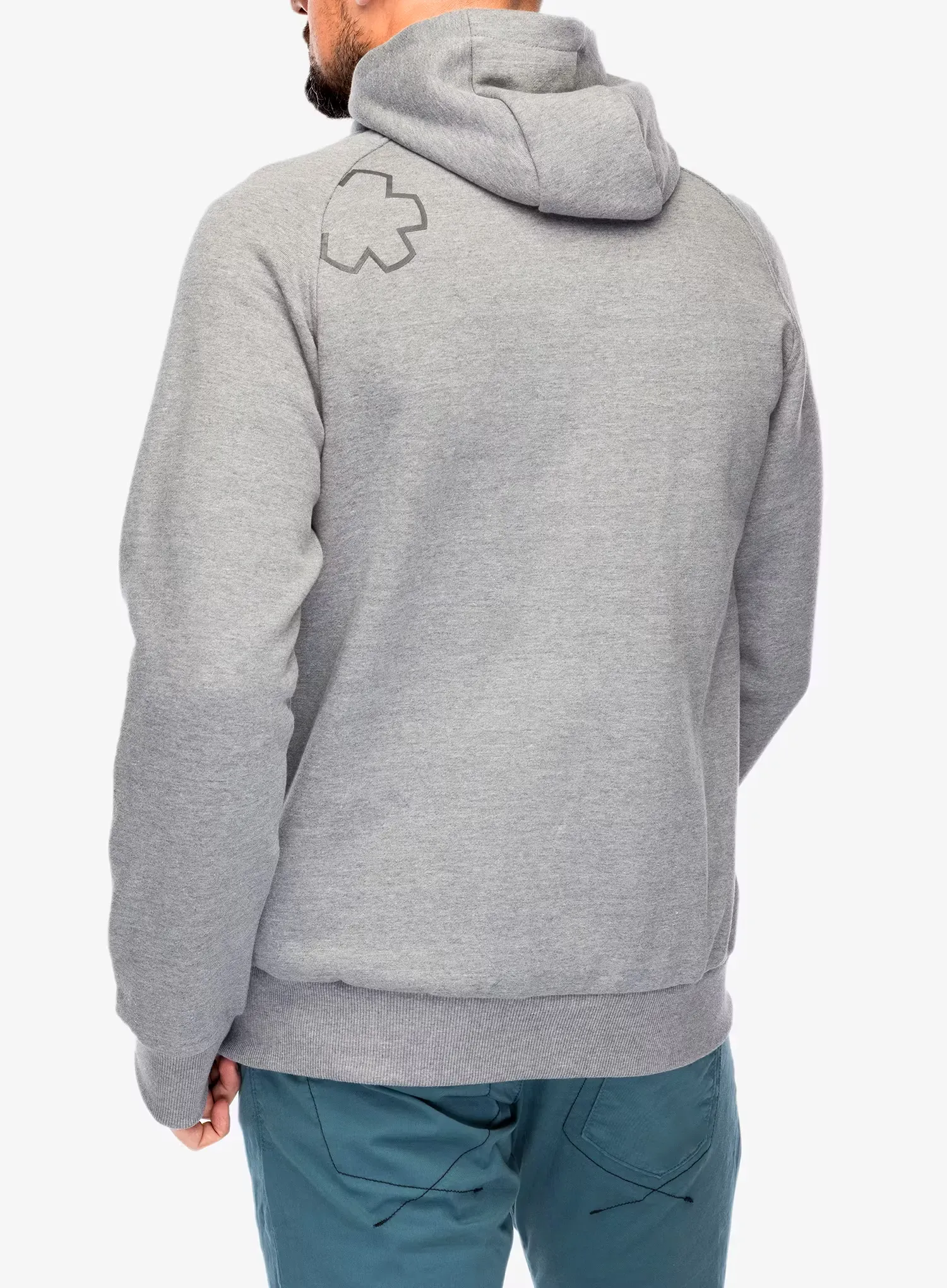 Ocun Hoodie Zipper Kapucnis felső - grey paloma/excalibur