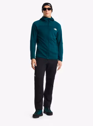 The North Face Polartec Powerstretch Meteora Hoodie Kapucnis felső - pacific teal