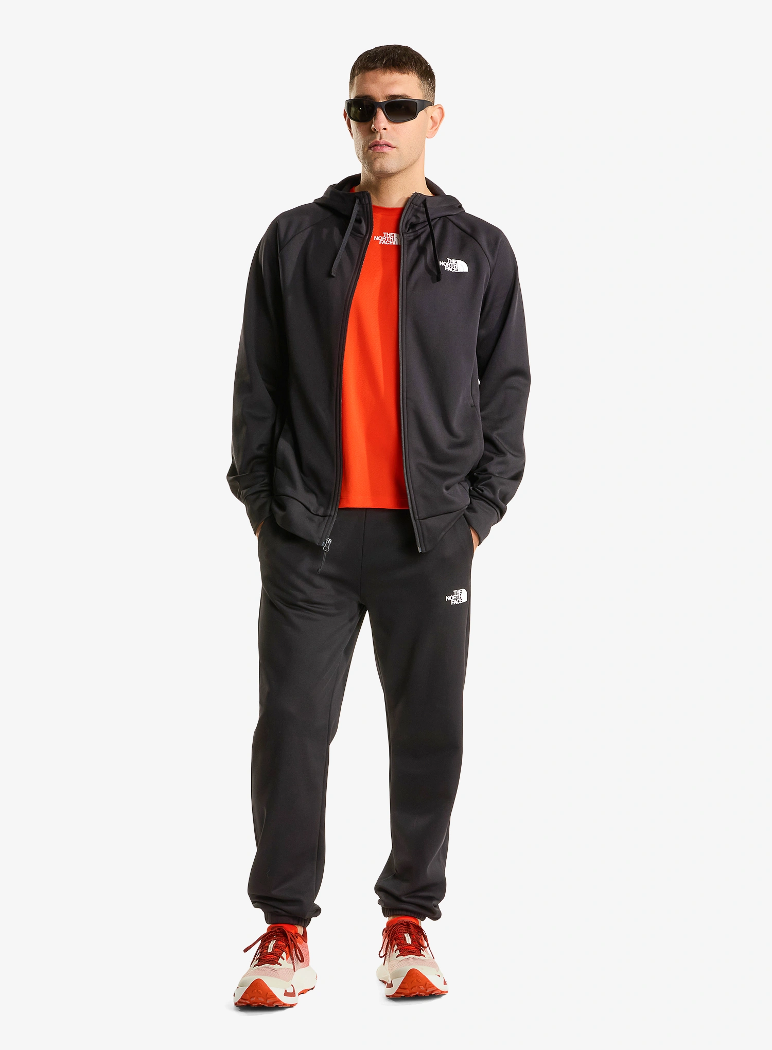 The North Face Reaxion 2.0 Hooded Full Zip Jacket Kapucnis felső - tnf black heather