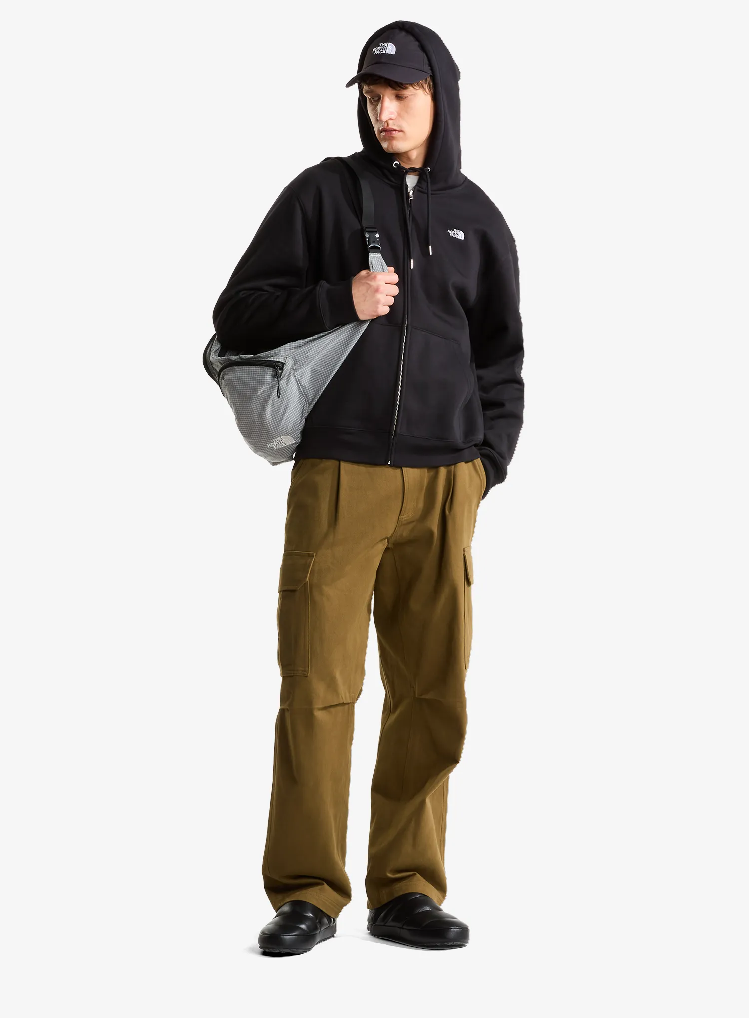 The North Face TNF Essential Simple Dome RLX Full Zip Kapucnis felső - tnf black