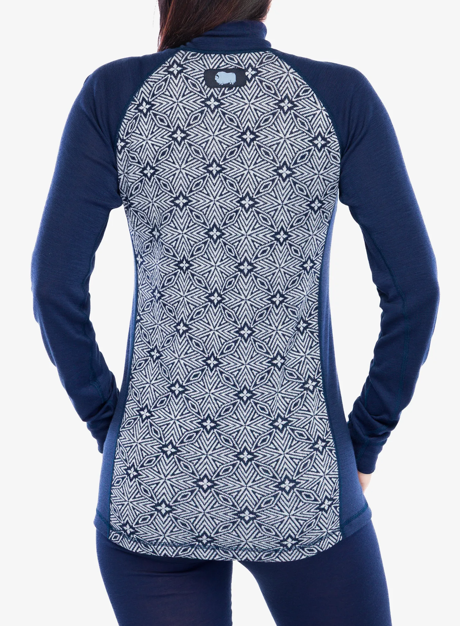 Dovre 100% Merino Wool Női cipzáras felső - blue