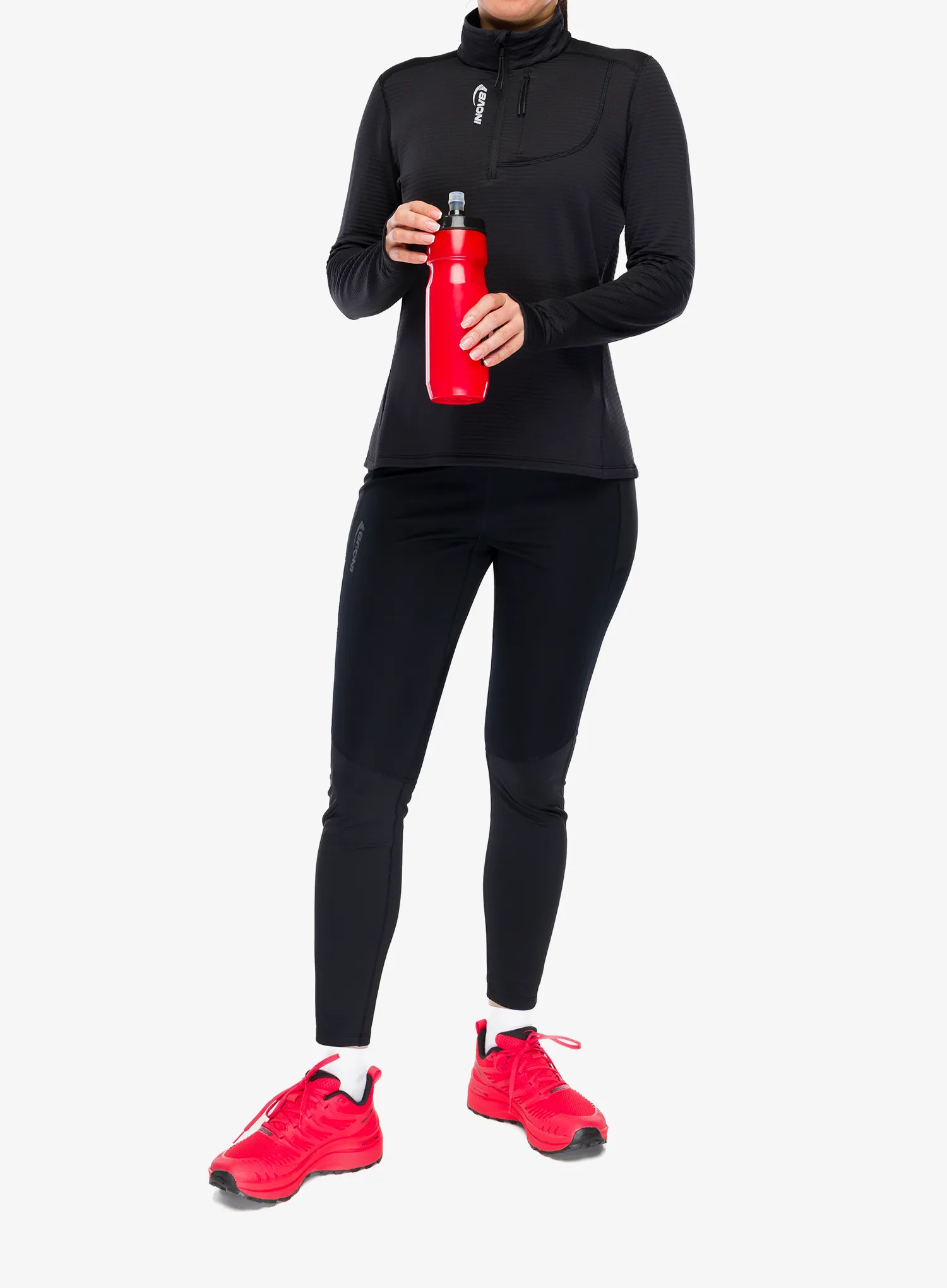 Inov-8 Adventure Mid Half Zip Női cipzáras felső - black