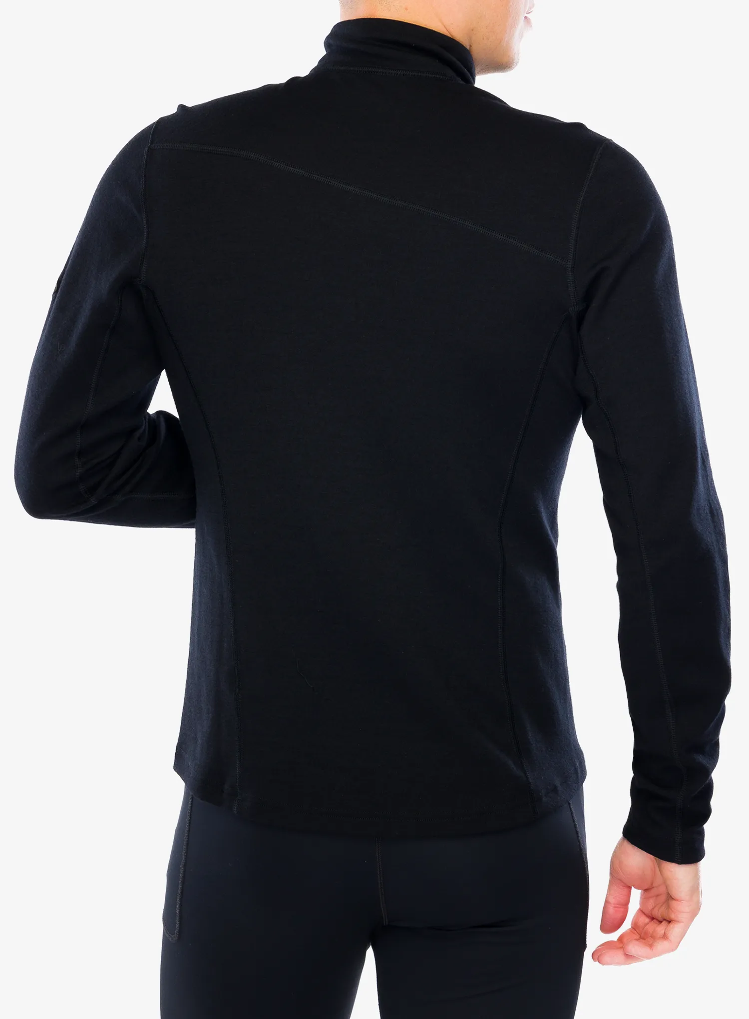 Sensor Merino Upper Sweatshirt Halfzip Cipzáras Felső - black