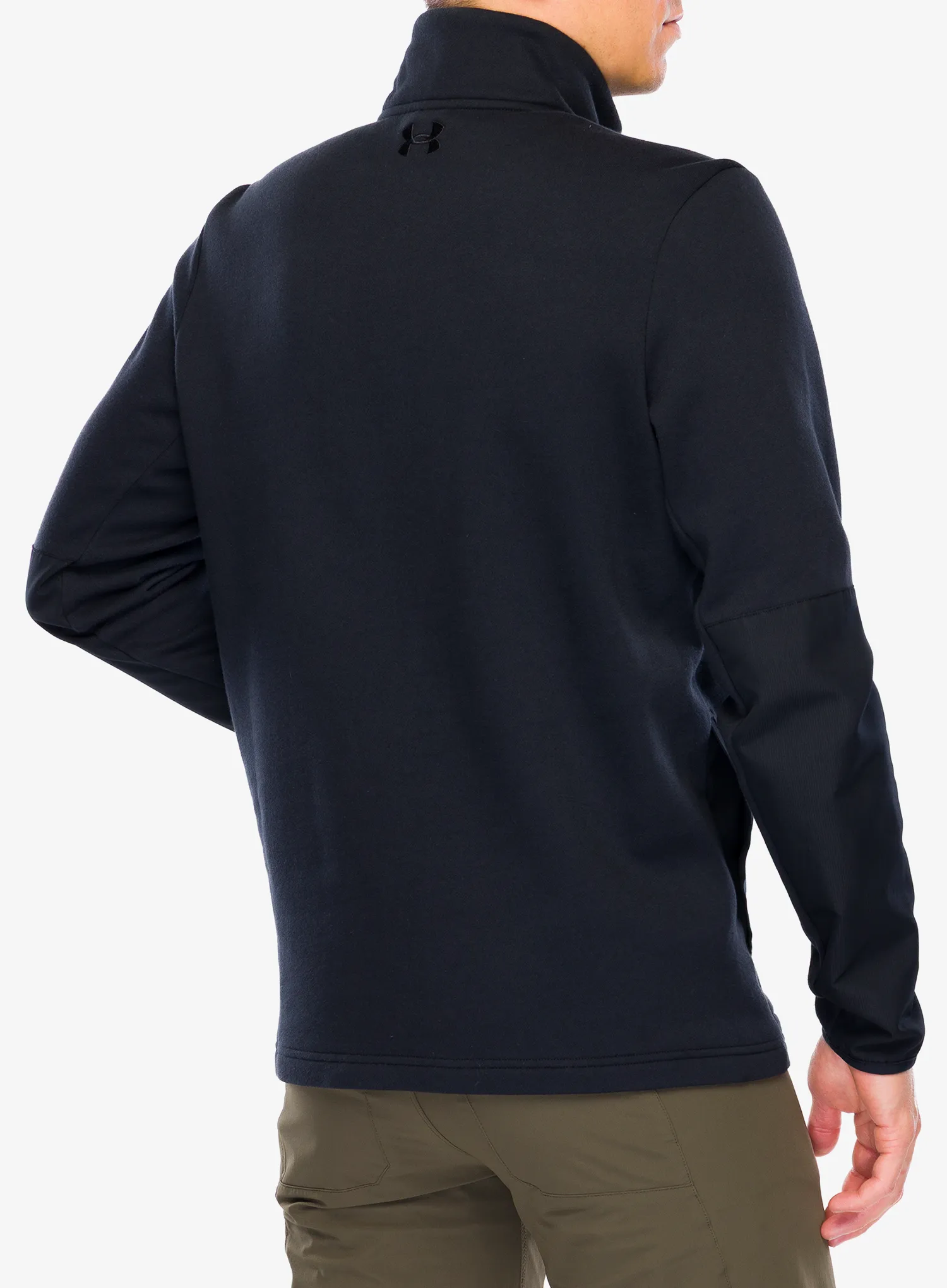 Under Armour Tac Rival Job Fleece Cipzáras felső - black/black/black