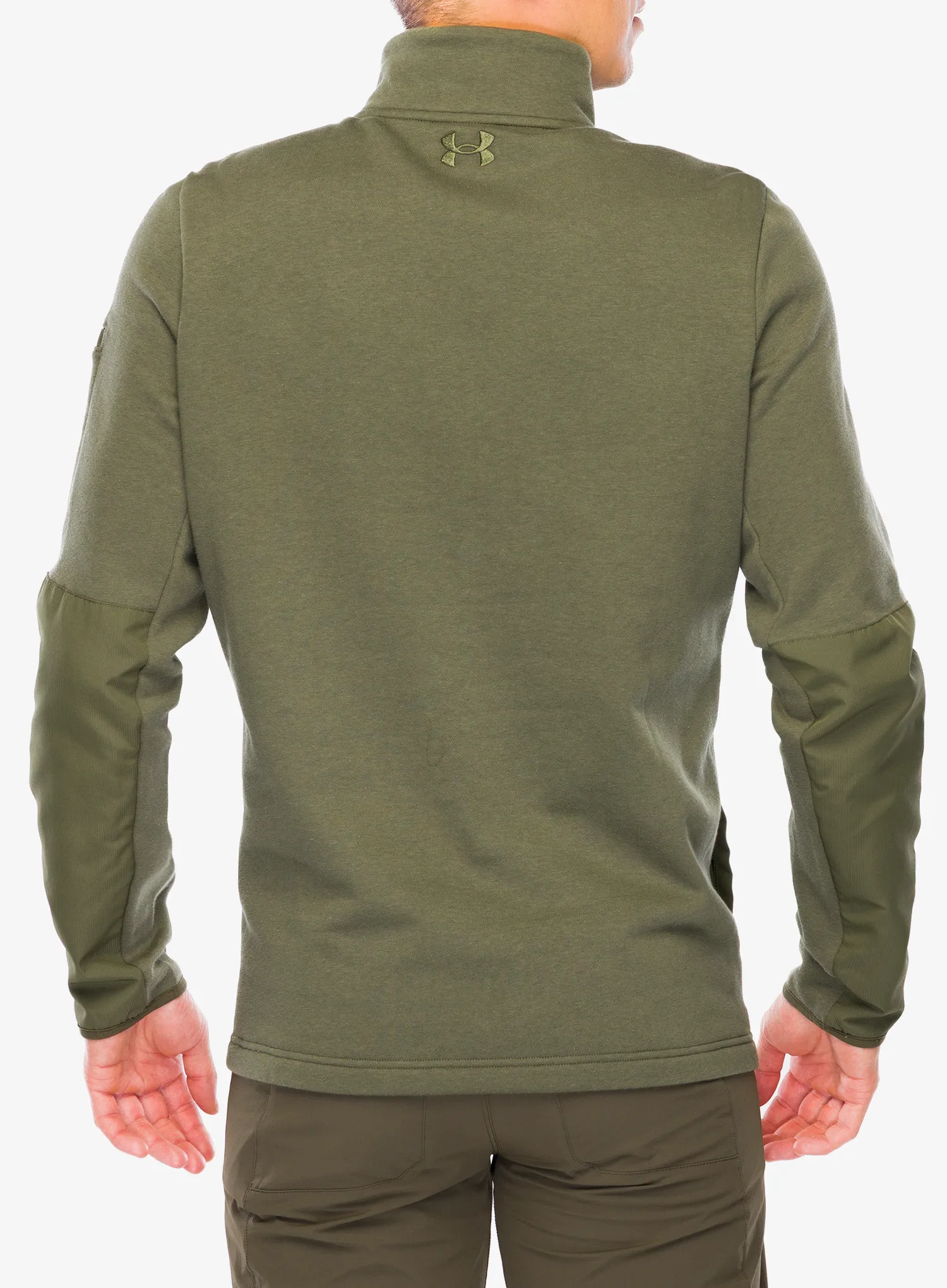 Under Armour Tac Rival Job Fleece Cipzáras felső - marine green/marine green