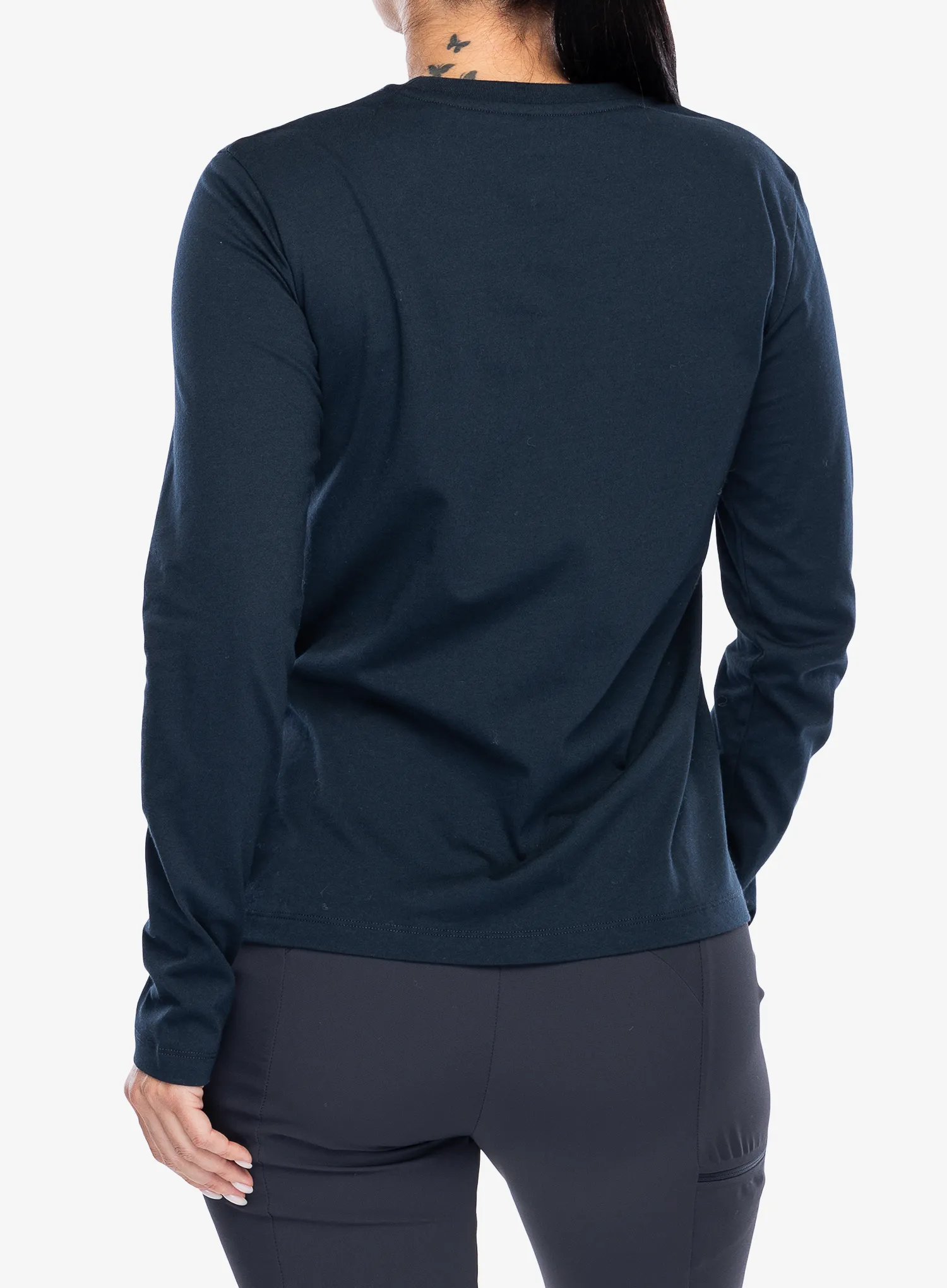 Fjallraven 1960 Logo T-shirt LS Hosszú ujjú női póló - dark navy