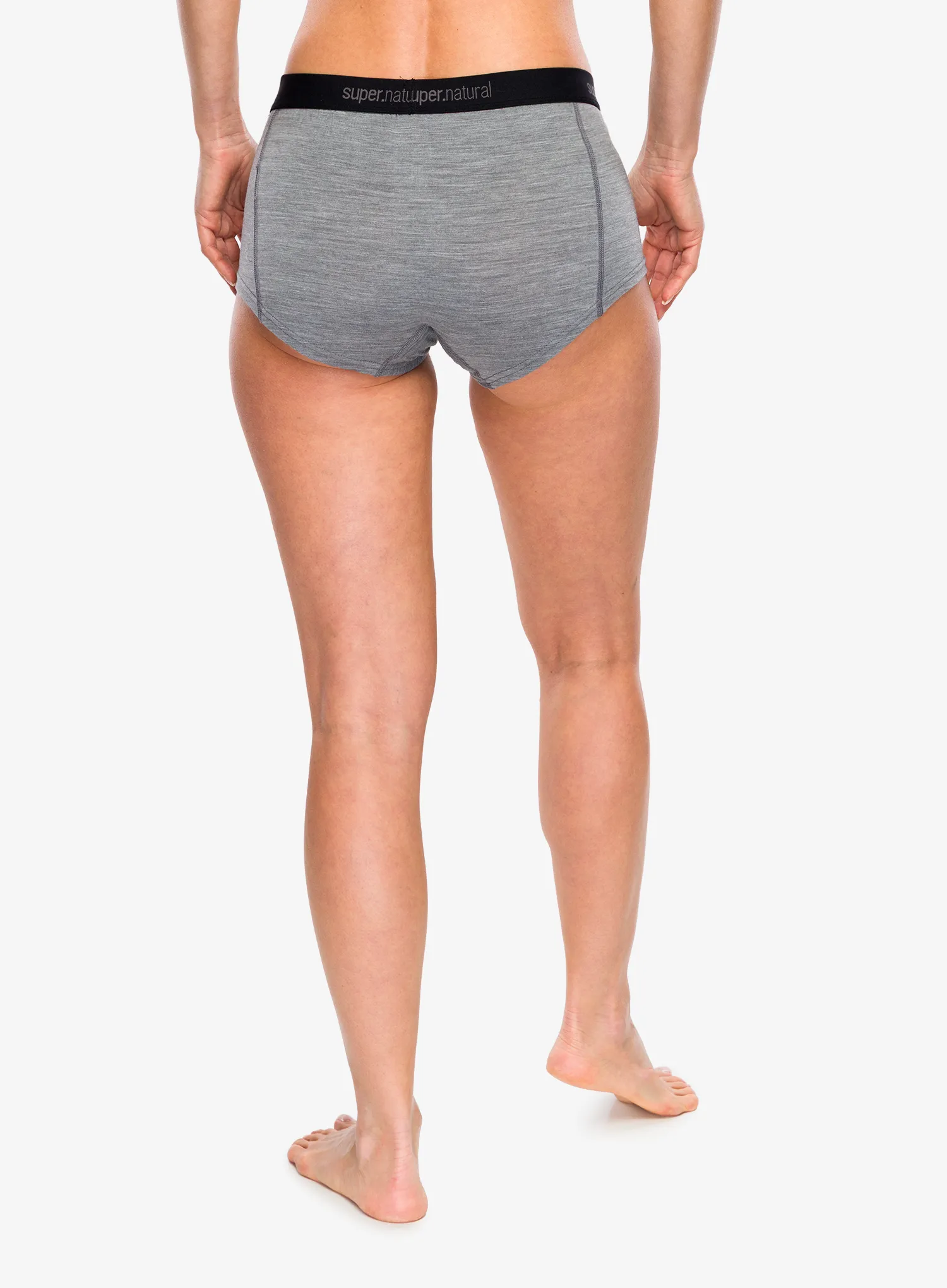 Super.natural Tundra175 Boyfriend Hipster Termoaktív női boxeralsó - cashmere grey melange