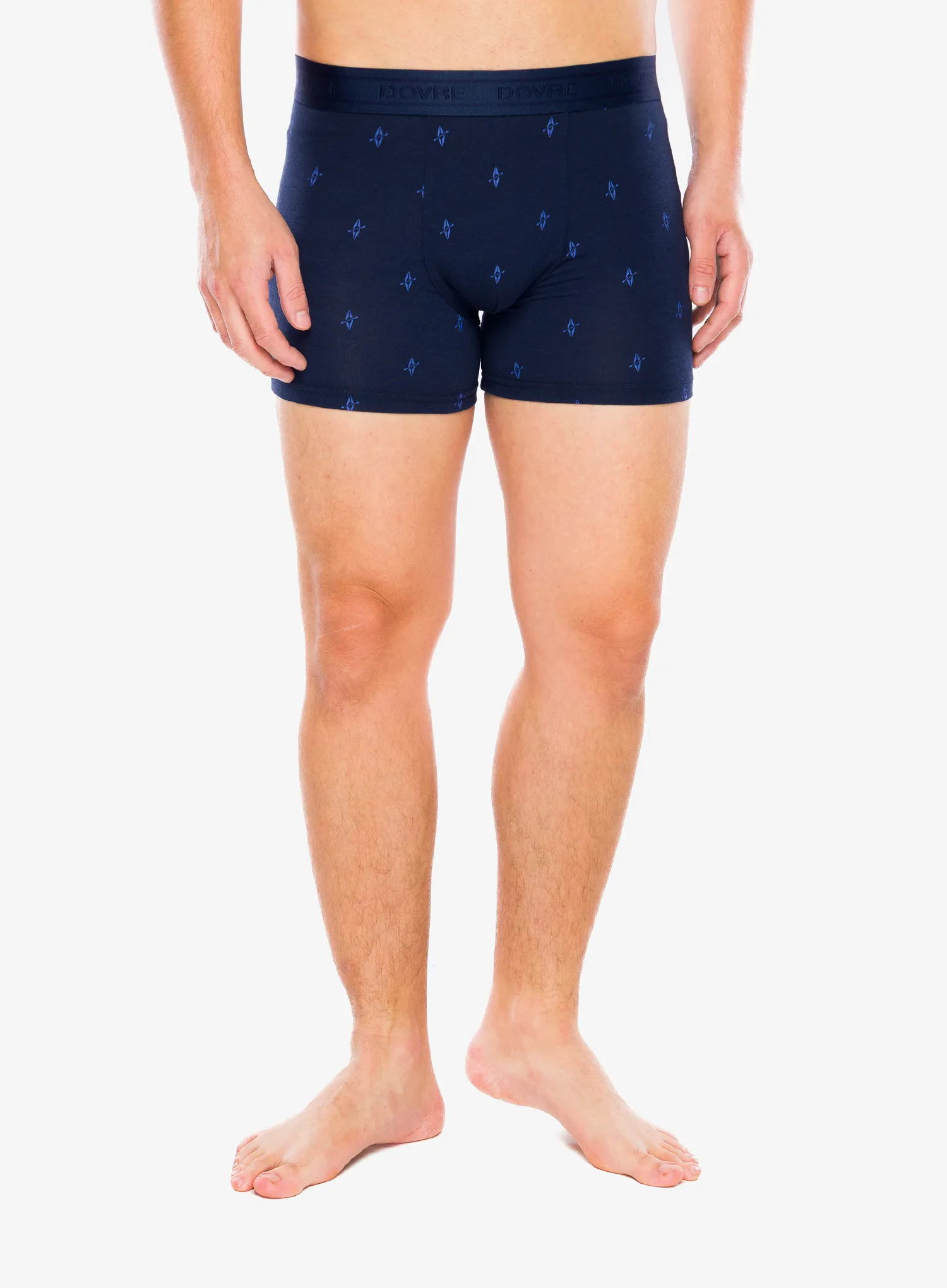 Dovre Tights 3-Pack Bamboo Termoaktív boxeralsó - navy/print