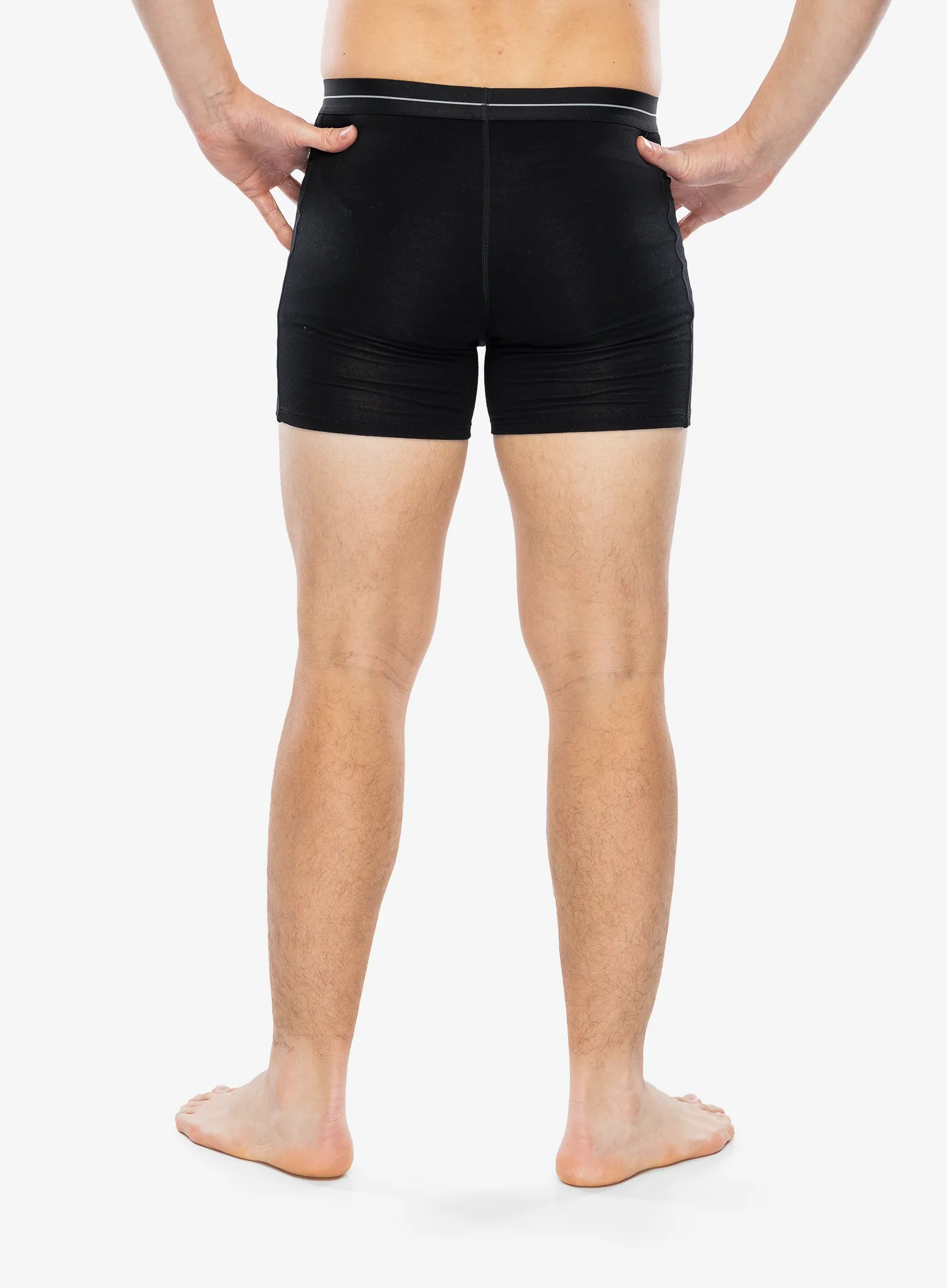 Icebreaker Anatomica Boxers wFly Termoaktív boxeralsó - black