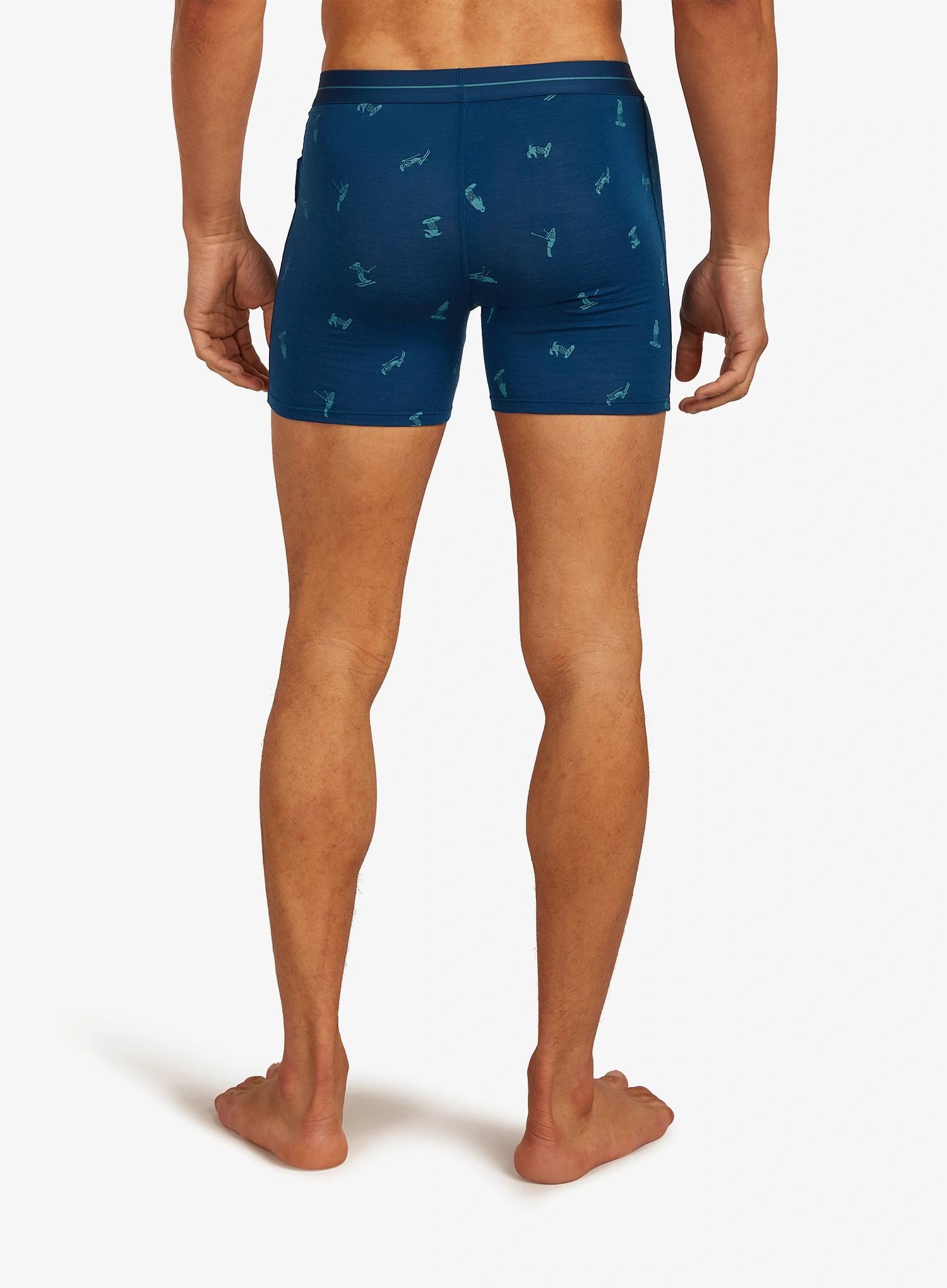 Icebreaker Merino 150 Anatomica Boxers Ski Day Termoaktív boxeralsó - atlantis/topaz/aop