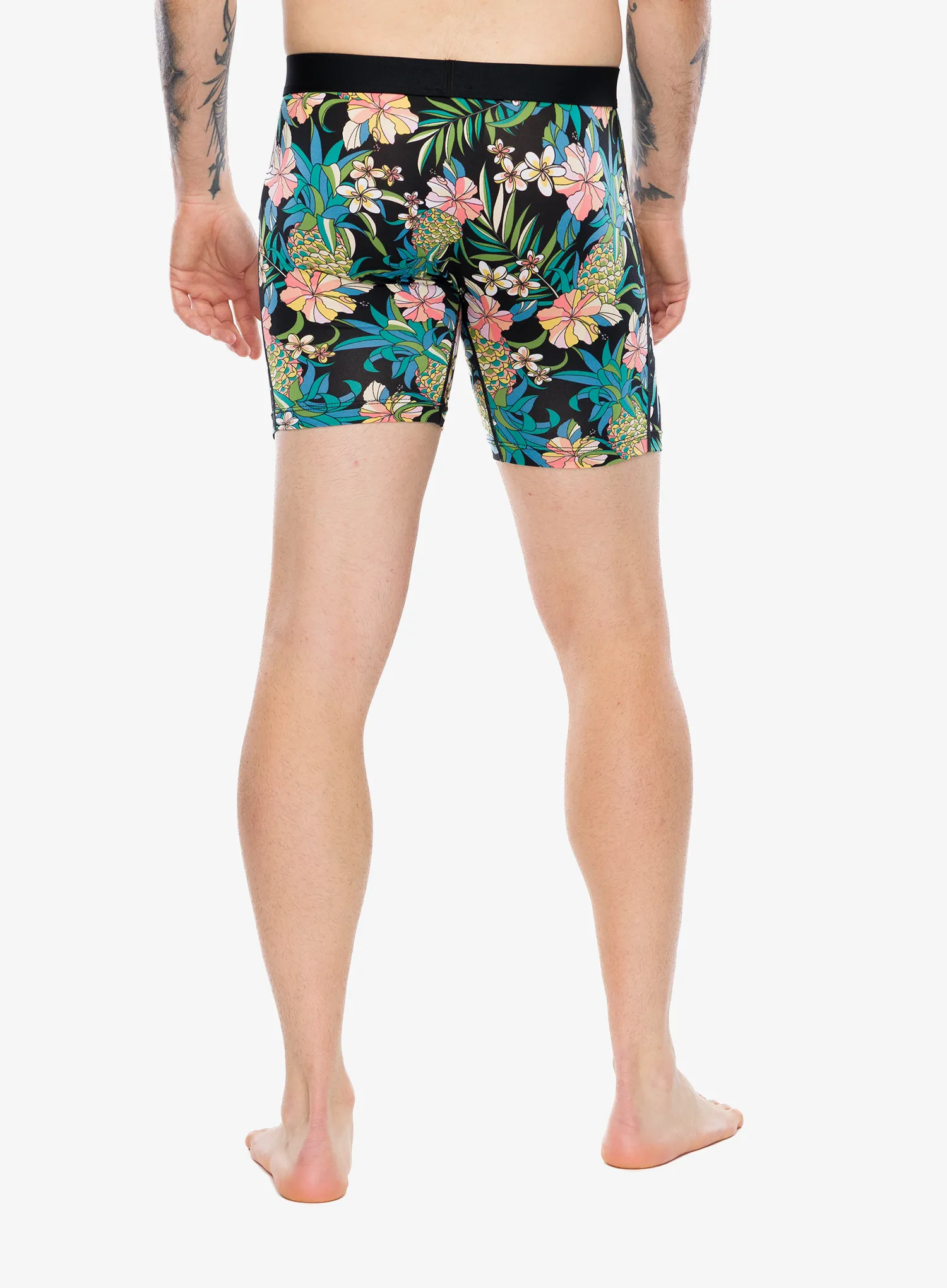 Saxx Daytripper Comfort Stretch Boxer Brf Fly Termoaktív boxeralsó - pineapple field/black