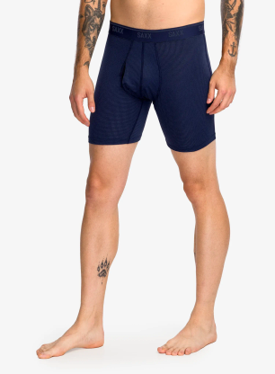 Saxx Quest Quick-Dry Mesh Boxer Brief Fly 2PK Termoaktív boxeralsó - mountain top/maritime