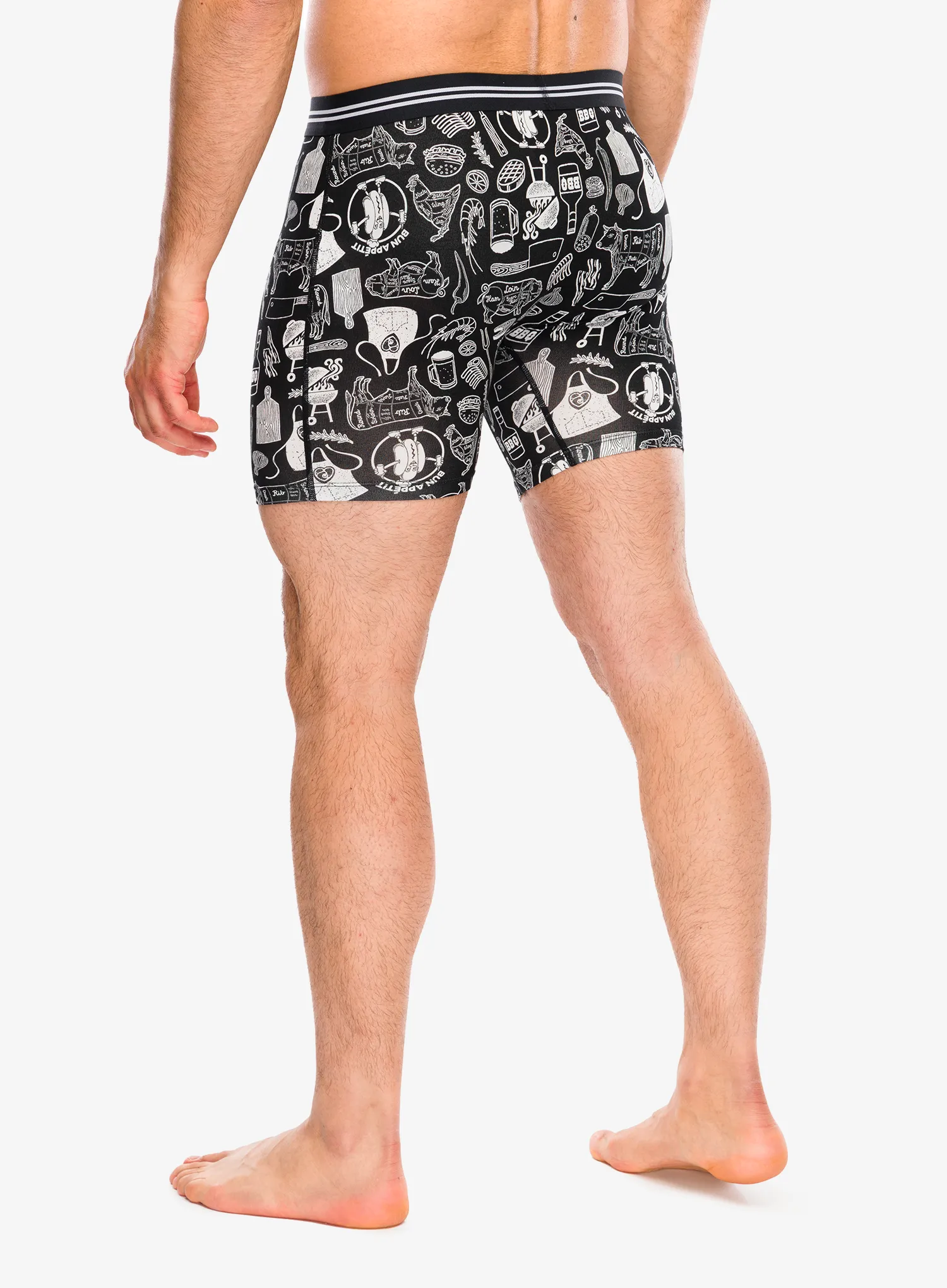 Saxx Vibe Xtra Soft Comfort Boxer Brief Fly Termoaktív boxeralsó - bun appetit/black