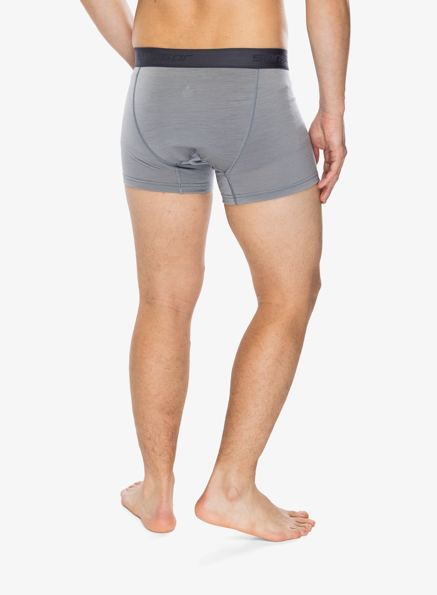Sensor Merino Active Boxers Termoaktív boxeralsó - grey/grey