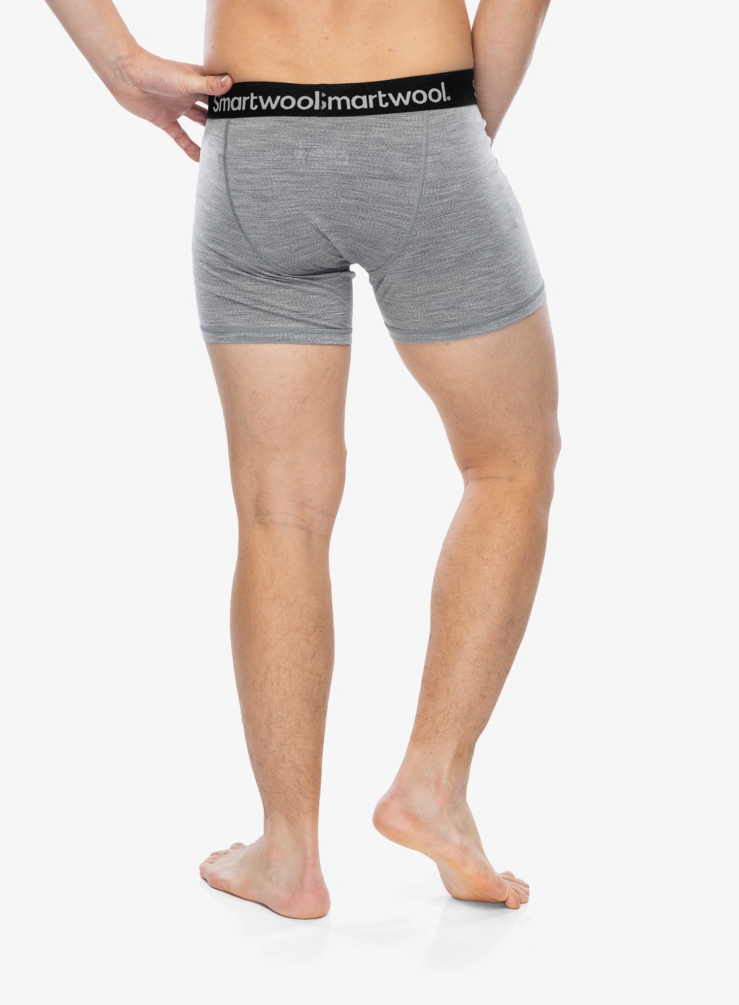 Smartwool Merino Boxer Brief Boxed Termoaktív boxeralsó - light gray heather