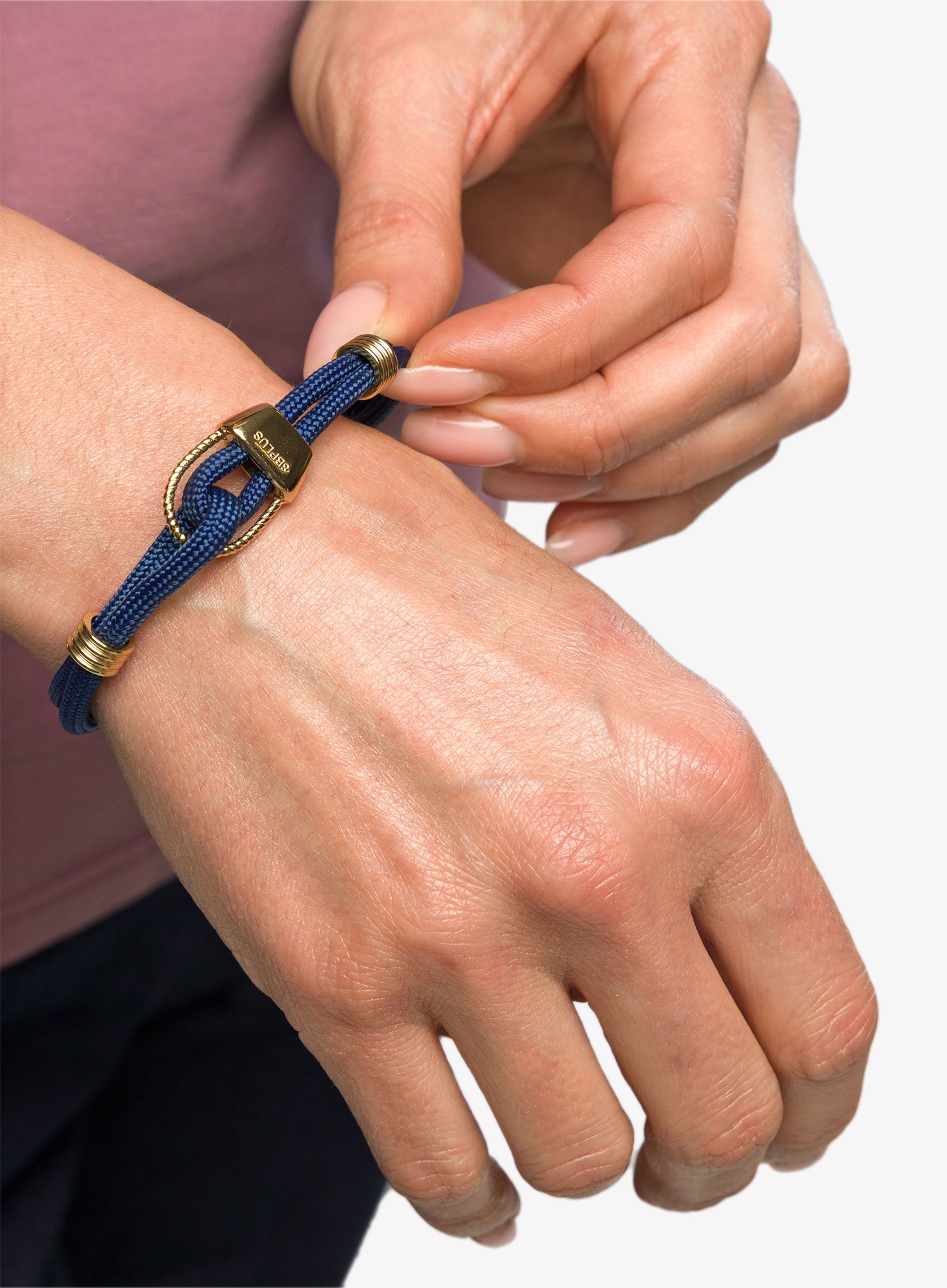 8B+ Wristband Kratos Karkötő - dark navy/gold