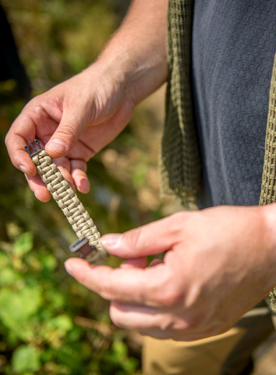 Helikon-Tex Survival Bracelet - Paracord Karkötő - coyote