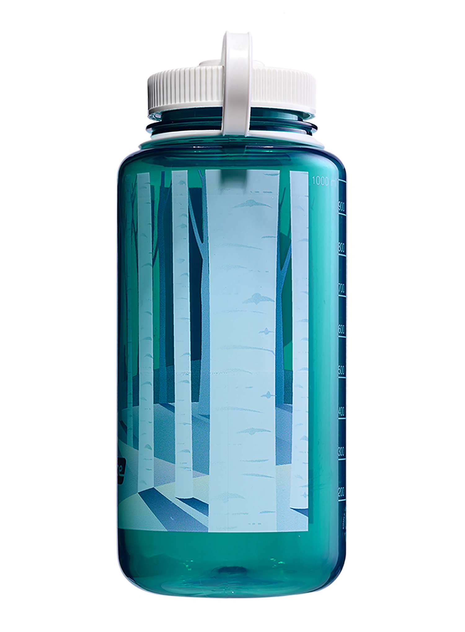 Nalgene Wide Mouth 32 oz (946 ml) Palack - trout w/landscape forest