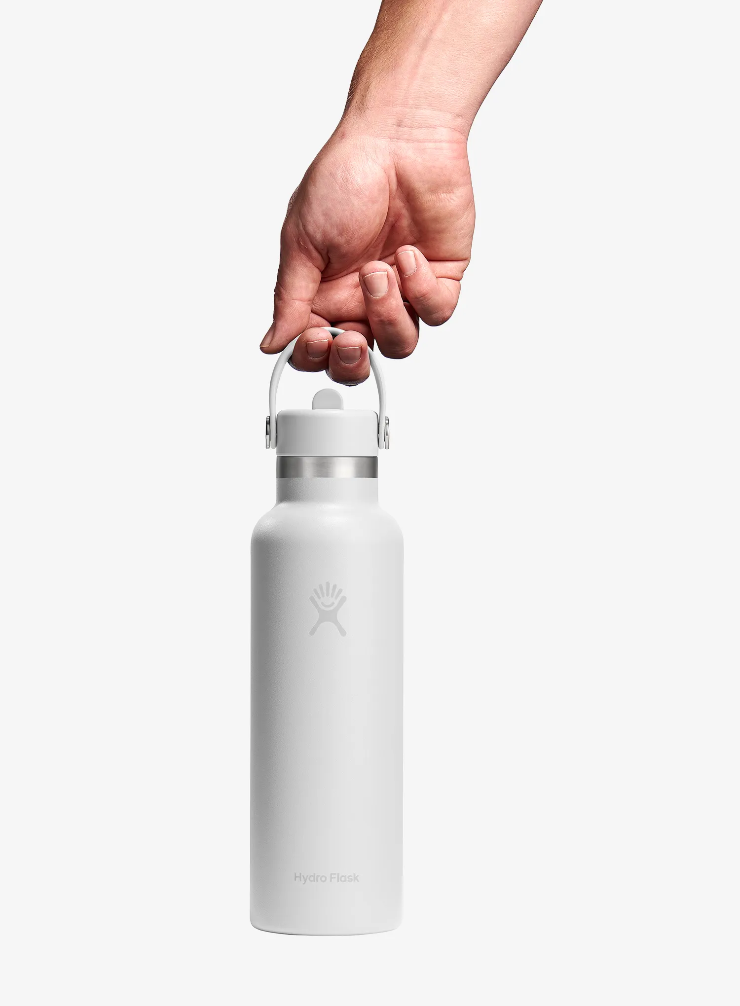 Hydro Flask 21 Oz Standard Flex Straw Cap (621 ml) Hőtartó kulacs - white/white