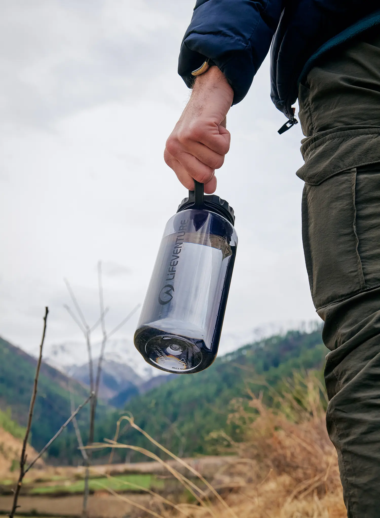 Lifeventure Tritan Flask 1000ml Palack - graphite