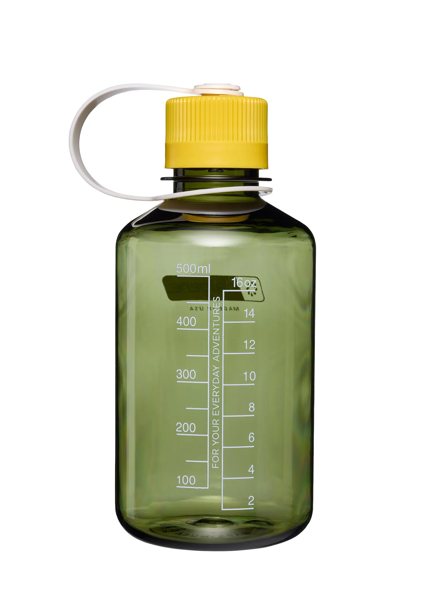 Nalgene 16 oz Narrow Mouth Thrill and Motion (473 ml) Palack - oil green with freesia