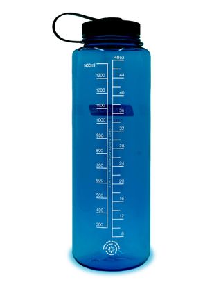 Nalgene Silo Sustain Wide Mouth 48 oz (1420 ml) Palack - blue/black
