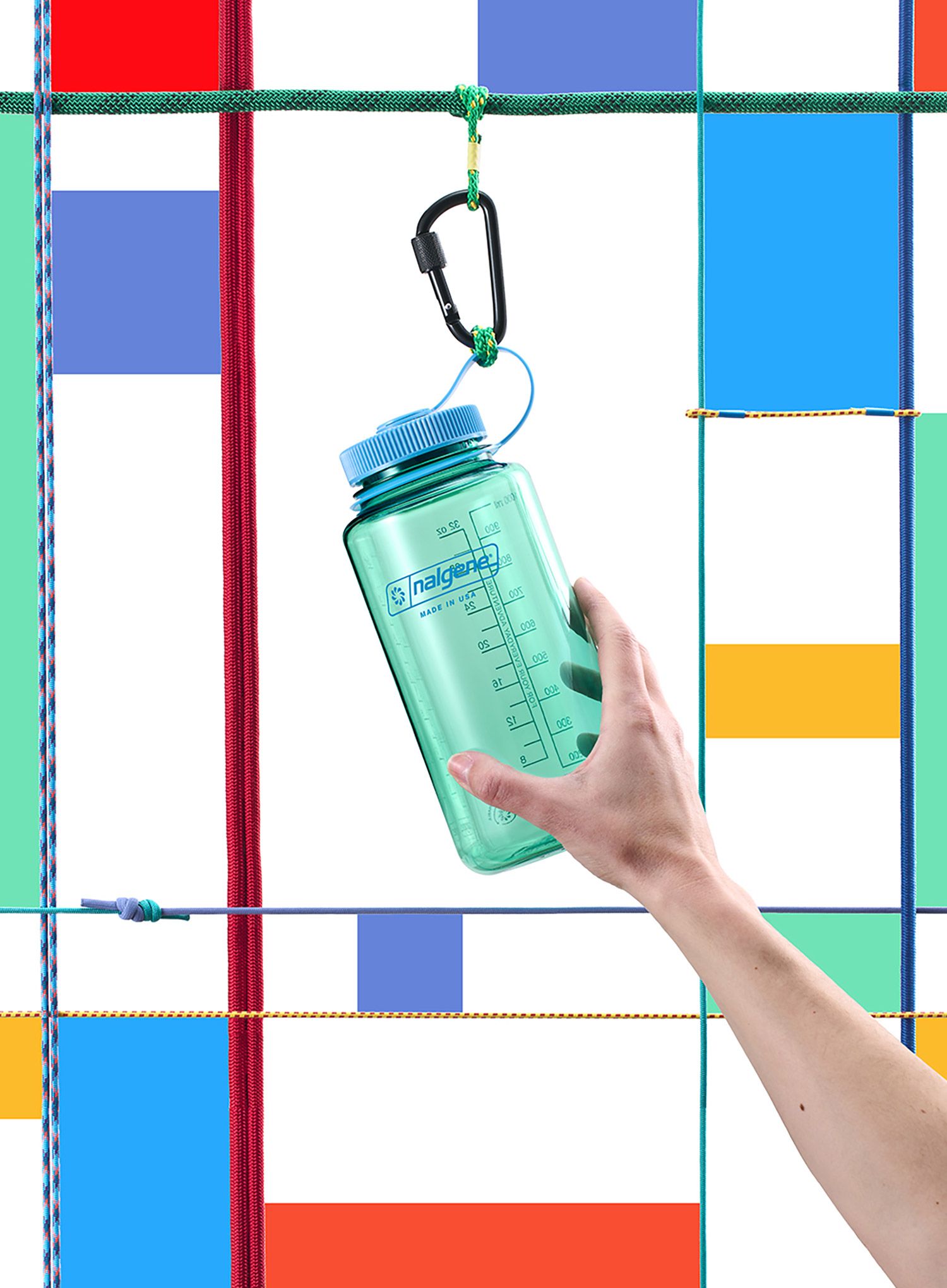 Nalgene Sustain Wide Mouth 32 oz (946 ml) Palack - pastel green