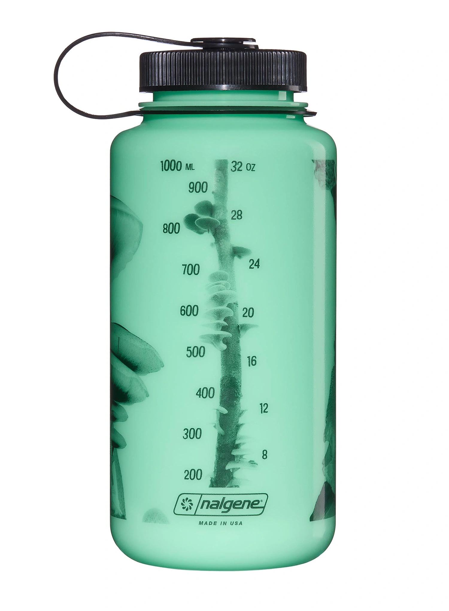 Nalgene Wide Mouth 32 oz (946 ml) Palack - w/black mushrooms