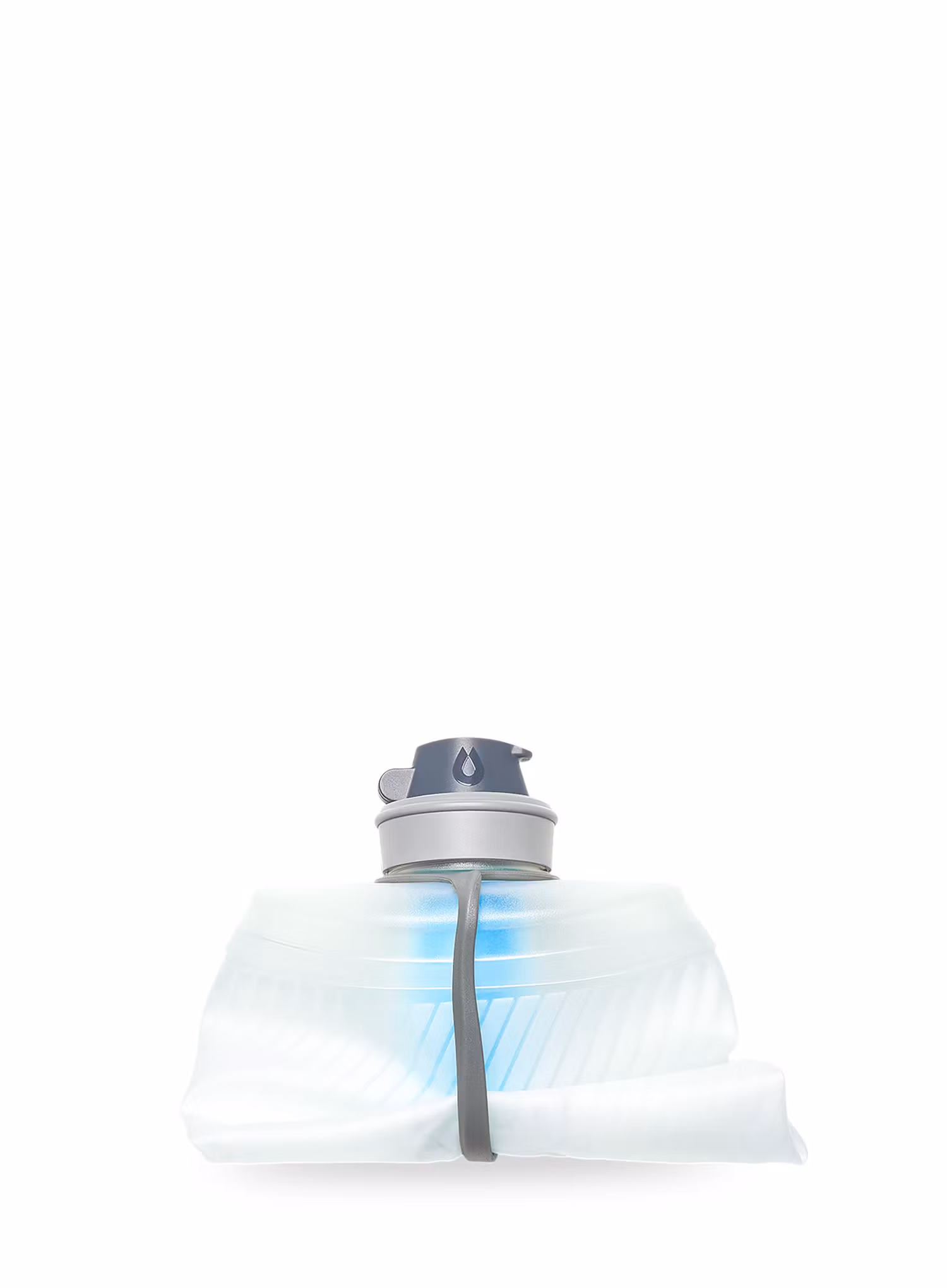 HydraPak Flux+ 1.5L Vízszűrő Palack - clear/hp blue