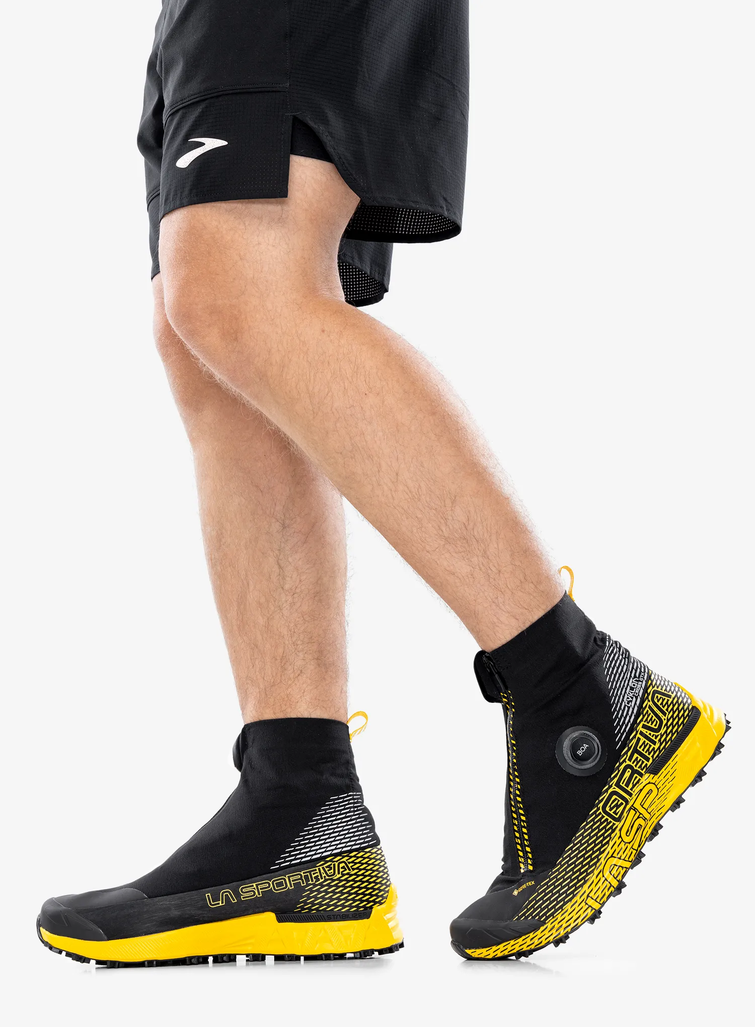 La Sportiva Cyklon Cross Gtx Férfi Futócipő - black/yellow