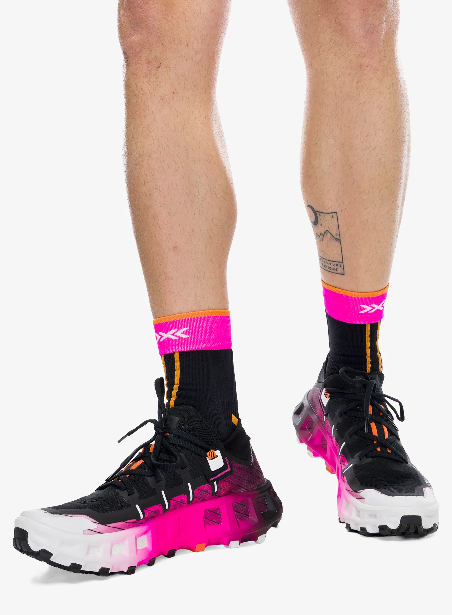 X-Bionic Terraskin X00 C Terepfutó cipő - x black/x white/fluo pink