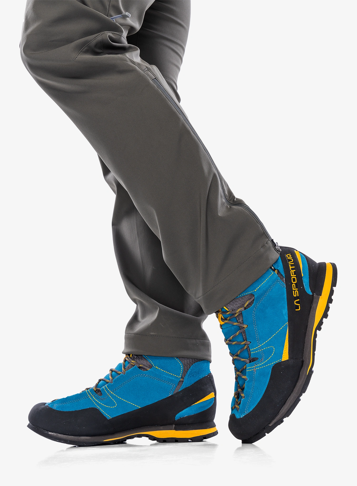 La Sportiva Boulder X Mid Férfi Cipő - mid blue/yellow