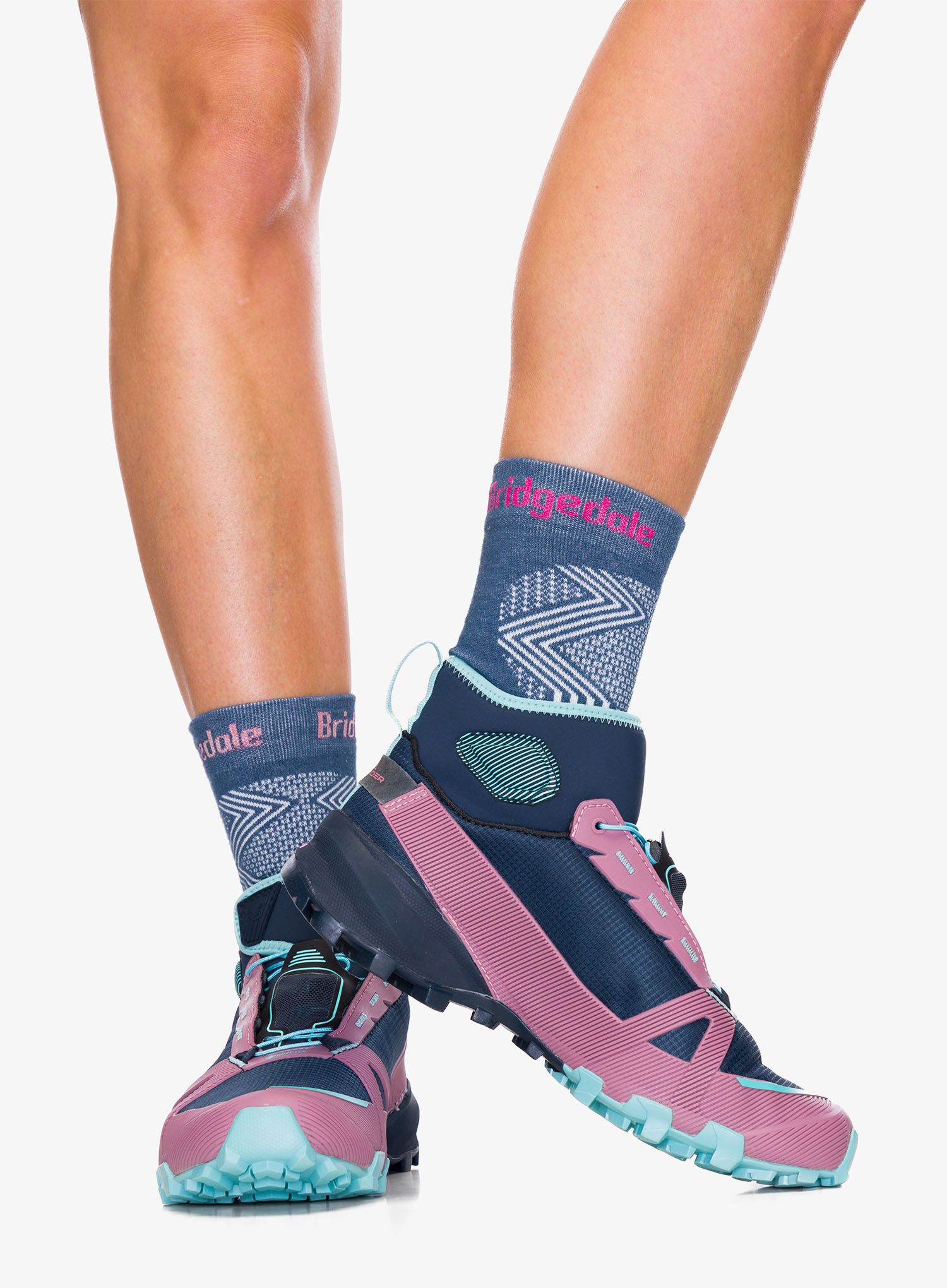 Dynafit Traverse Mid GTX Női hegymászó cipő - blueberry/mokarosa