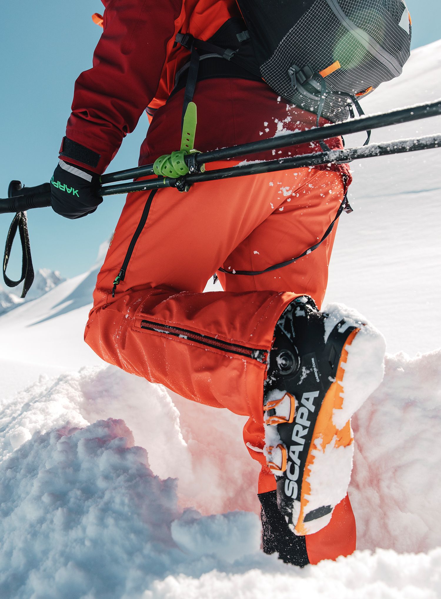 Scarpa 4-Quatro SL Síbakancsok - black/orange